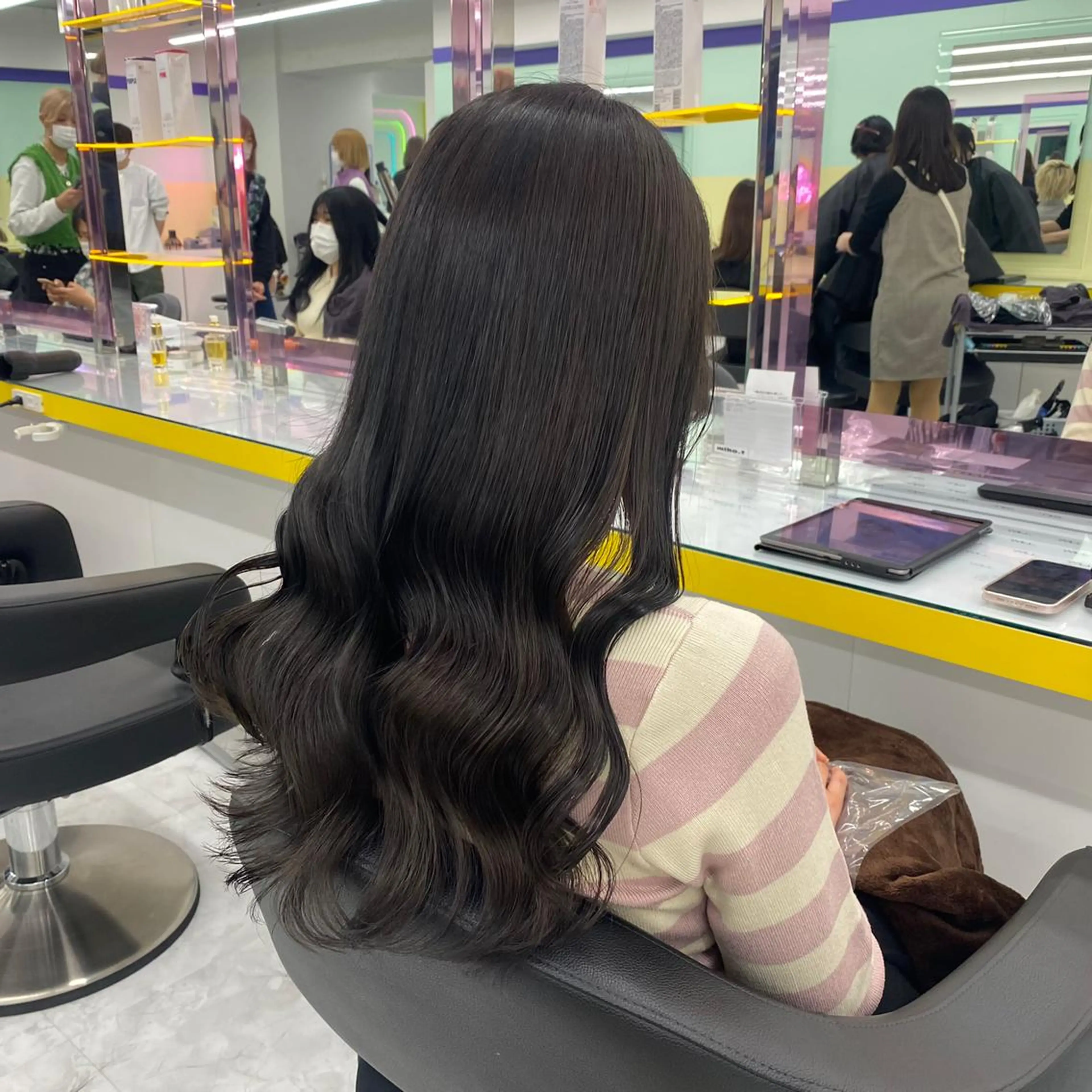 ミディアム カラー パーマ ヘアアレンジ メンズ キッズ ネイル マツエク・マツパ アイブロウ グレージュ オリーブグレージュ オリーブグレー Lumo所属・💖横浜ブリーチなし 💖MIHOのヘアスタイル
