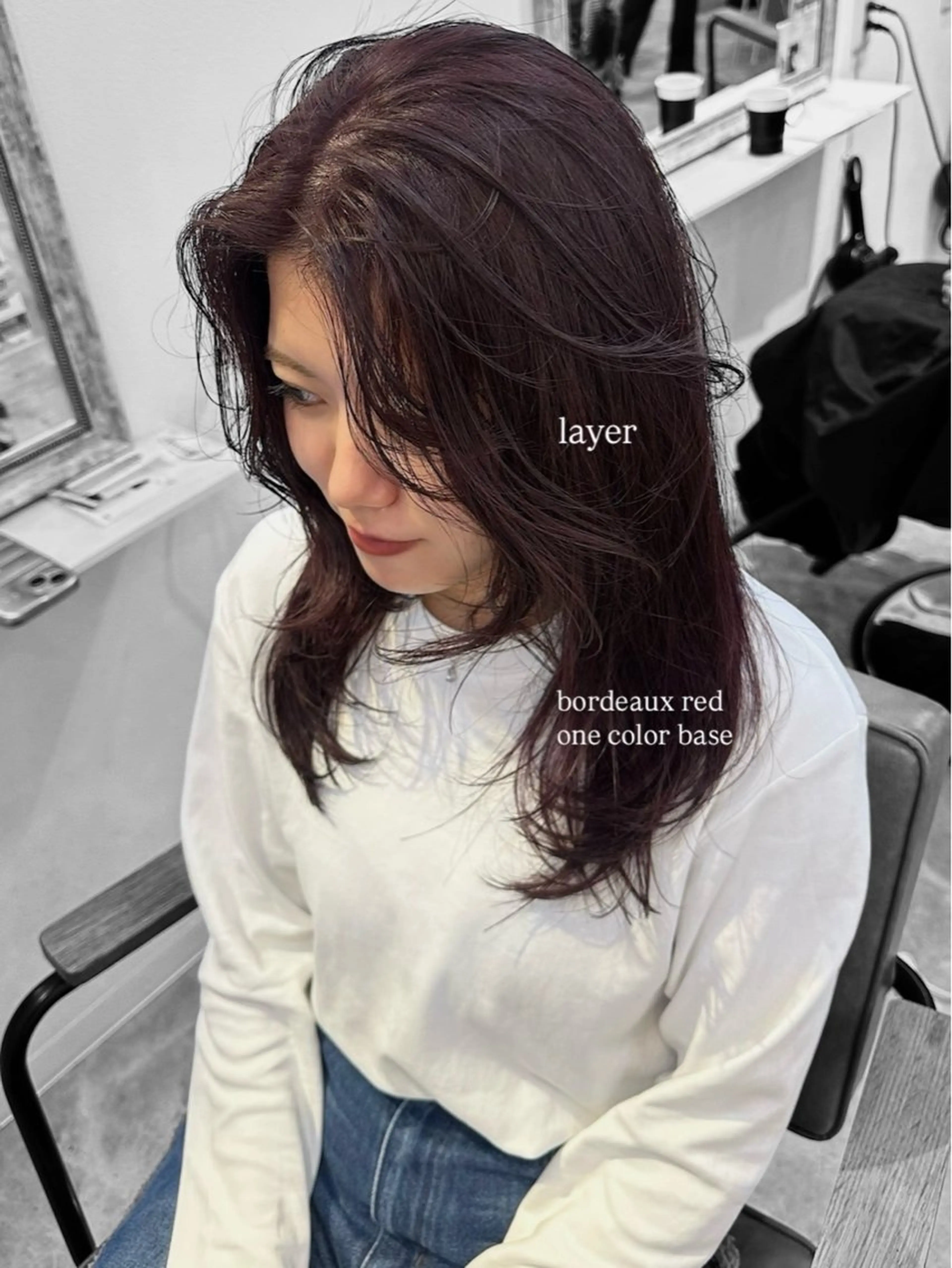 ロング カラー カット ヘアカラー トリートメント ura/デザイン/ ハイトーン/個性派のヘアスタイル