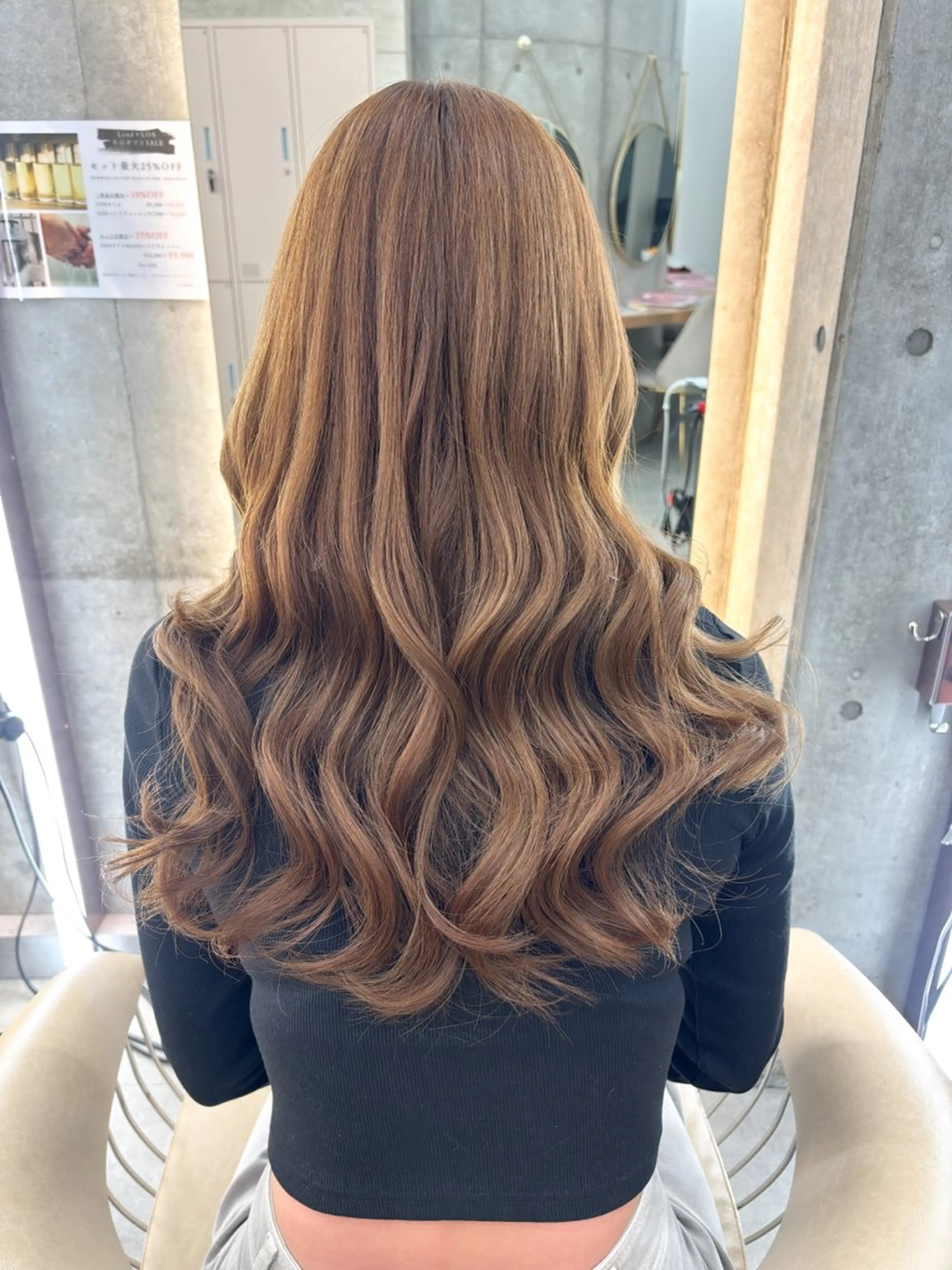 ロング ヘアカラー トリートメント lond hotlip所属・Hazuki ／韓国ヘア／レイヤーのヘアスタイル