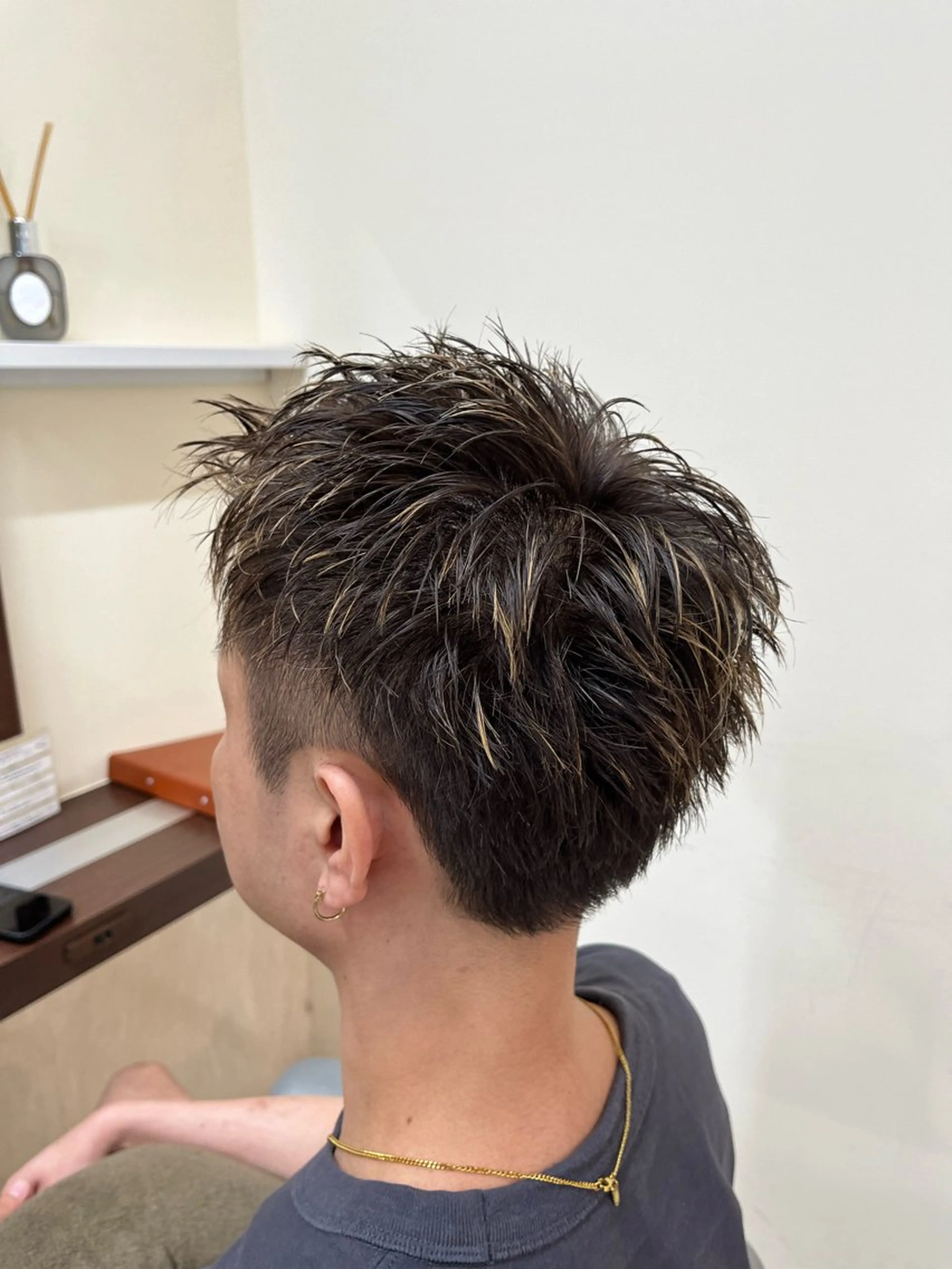 ショート メンズ スパイキーショート ショートヘア AROH men's cut&men's perm 船橋店所属・🧊メンズ特化🧊 高木航希のヘアスタイル