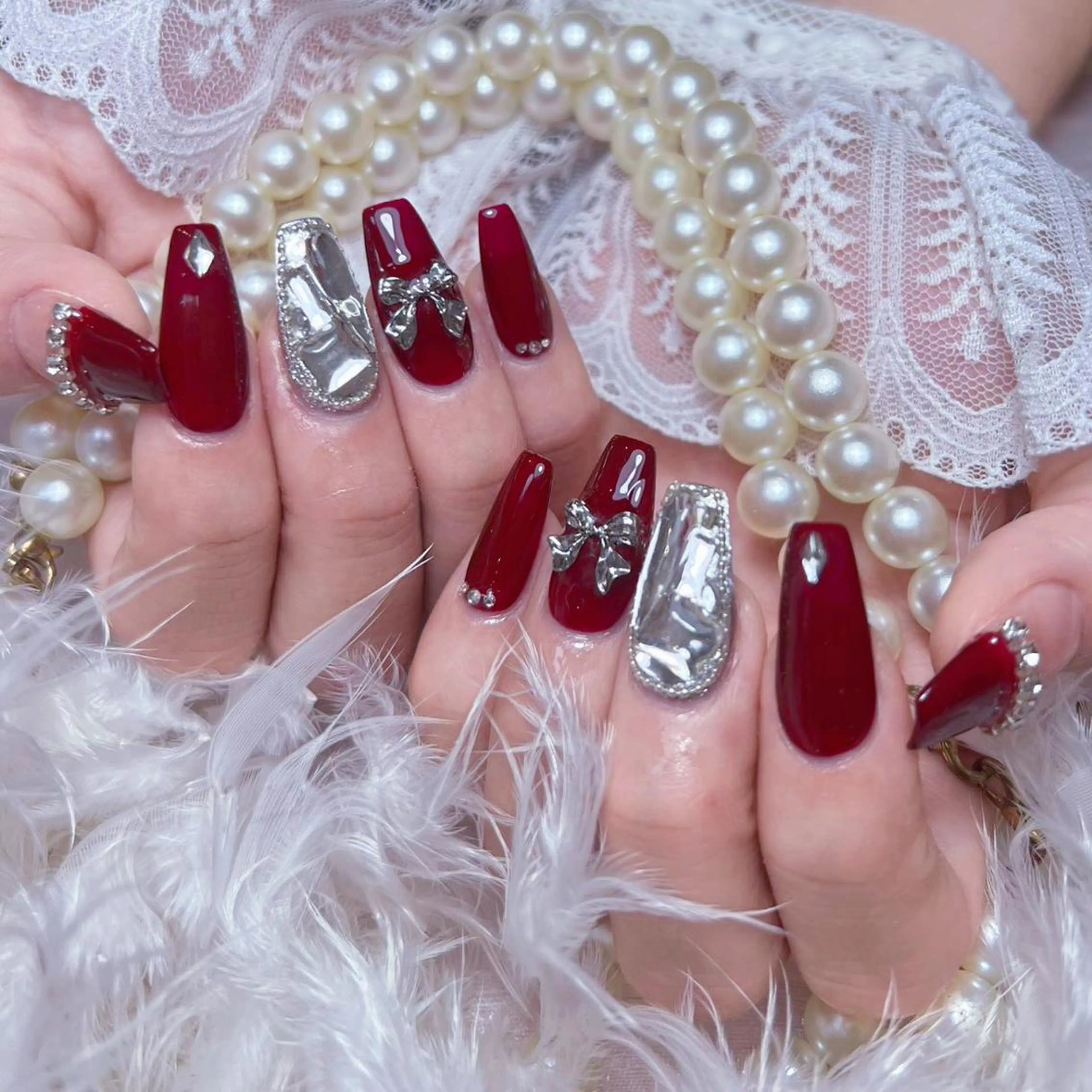 ネイル 持ち込み ハンドネイル DIAMOND Nail🍒のネイルデザイン