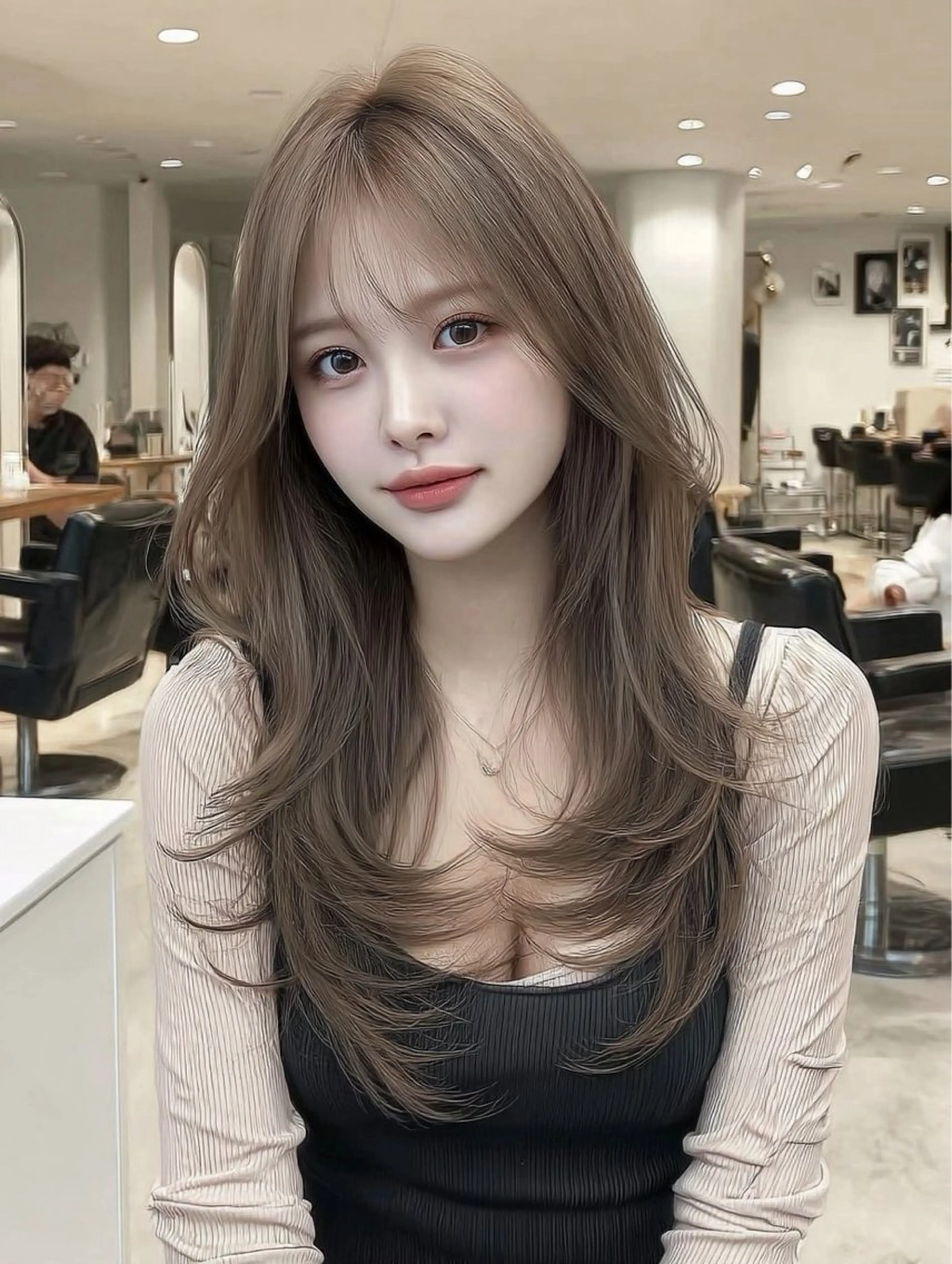 ロング カラー 藤村 雄大のヘアスタイル