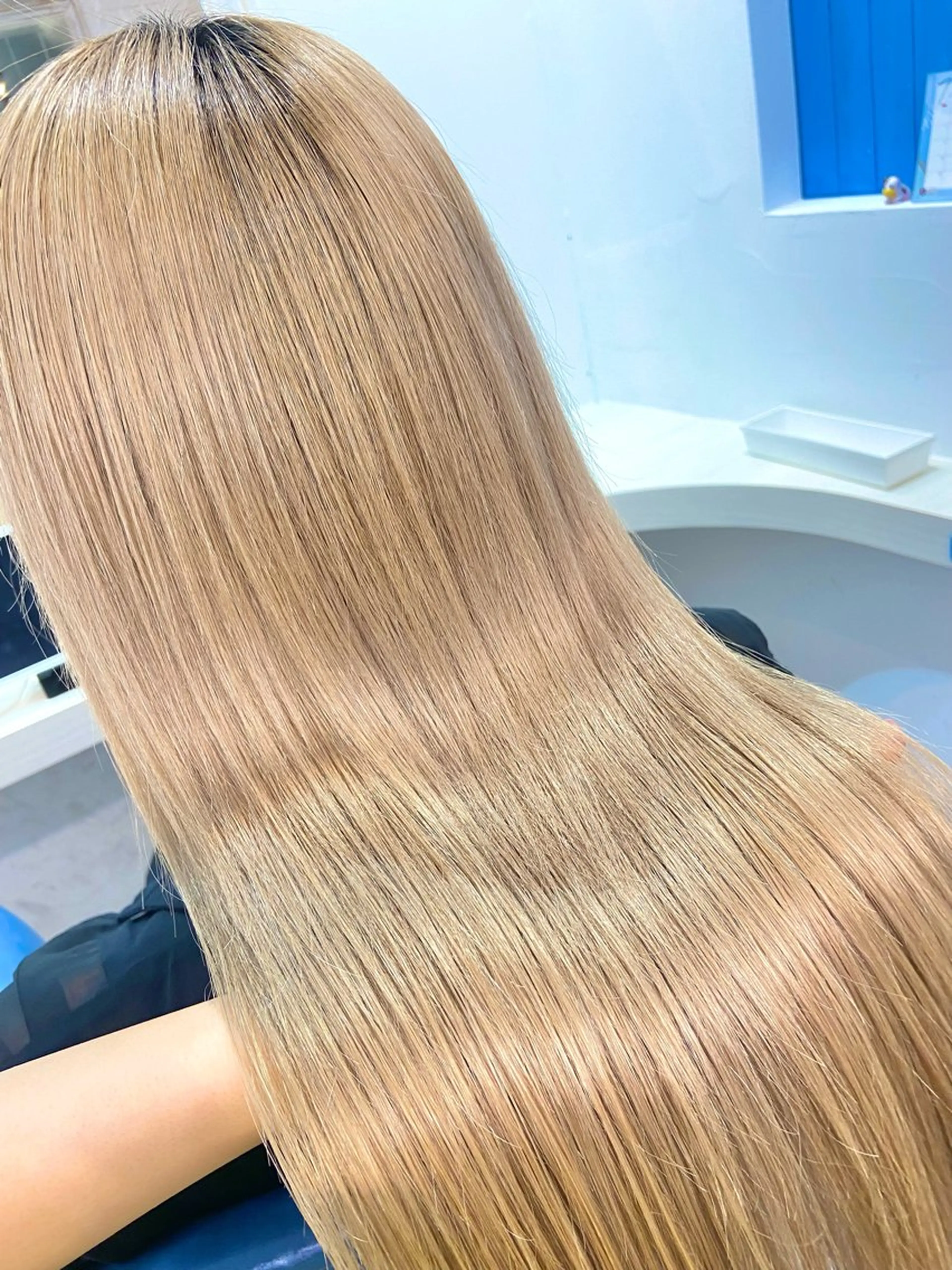 ロング 縮毛矯正 ヘッドスパ uros.所属・🩵aiko / モデル募集中️🩵のヘアスタイル