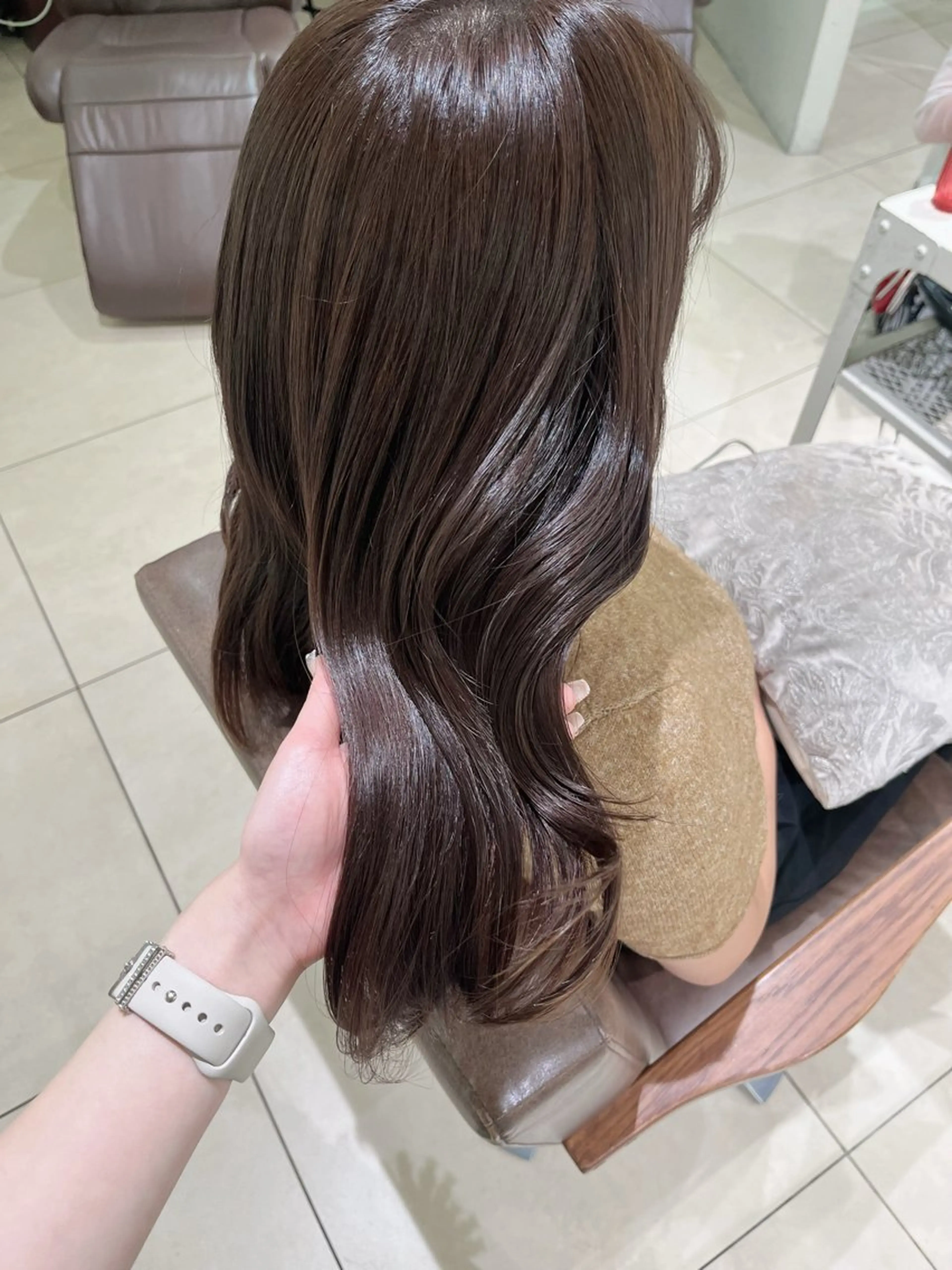 カラー 透明感♡暗髪カラー/ Kazuha🎀のヘアスタイル