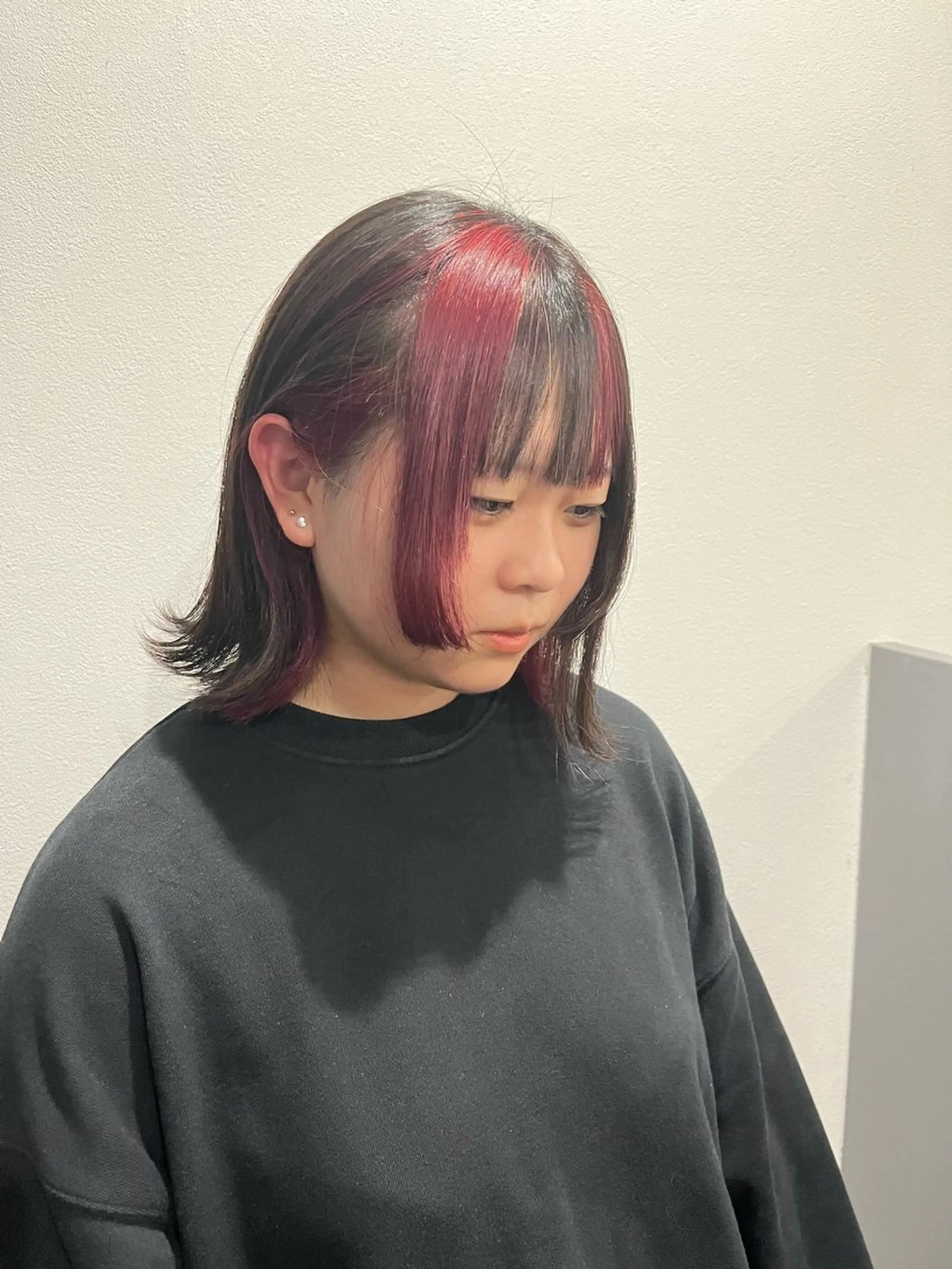 カラー バレイヤージュ 宮本宗嵩のヘアスタイル