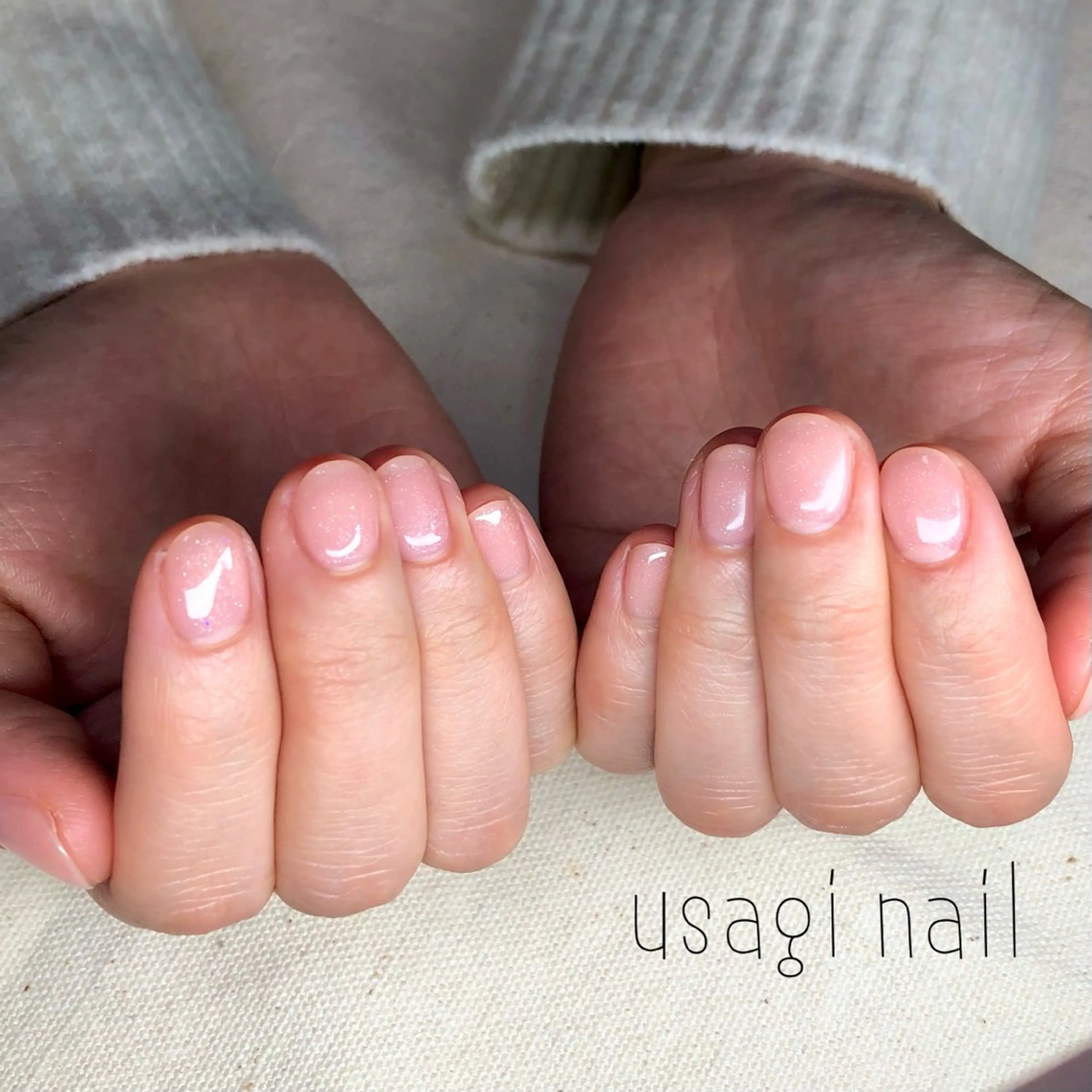 ネイル マグネットネイル ワンカラーネイル usagi nailのネイルデザイン