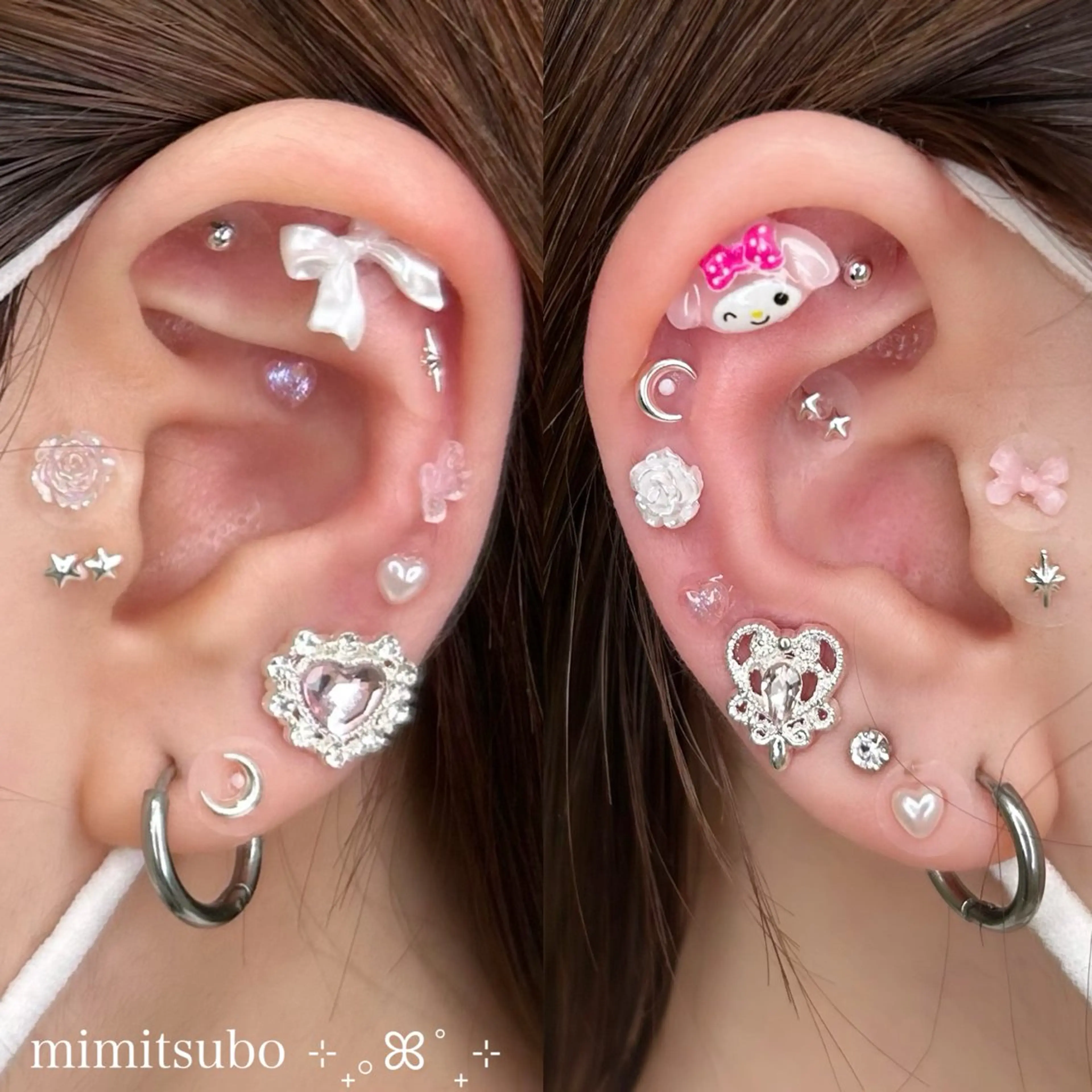 耳ツボ⛓️(片耳6個、両耳12個)の写真