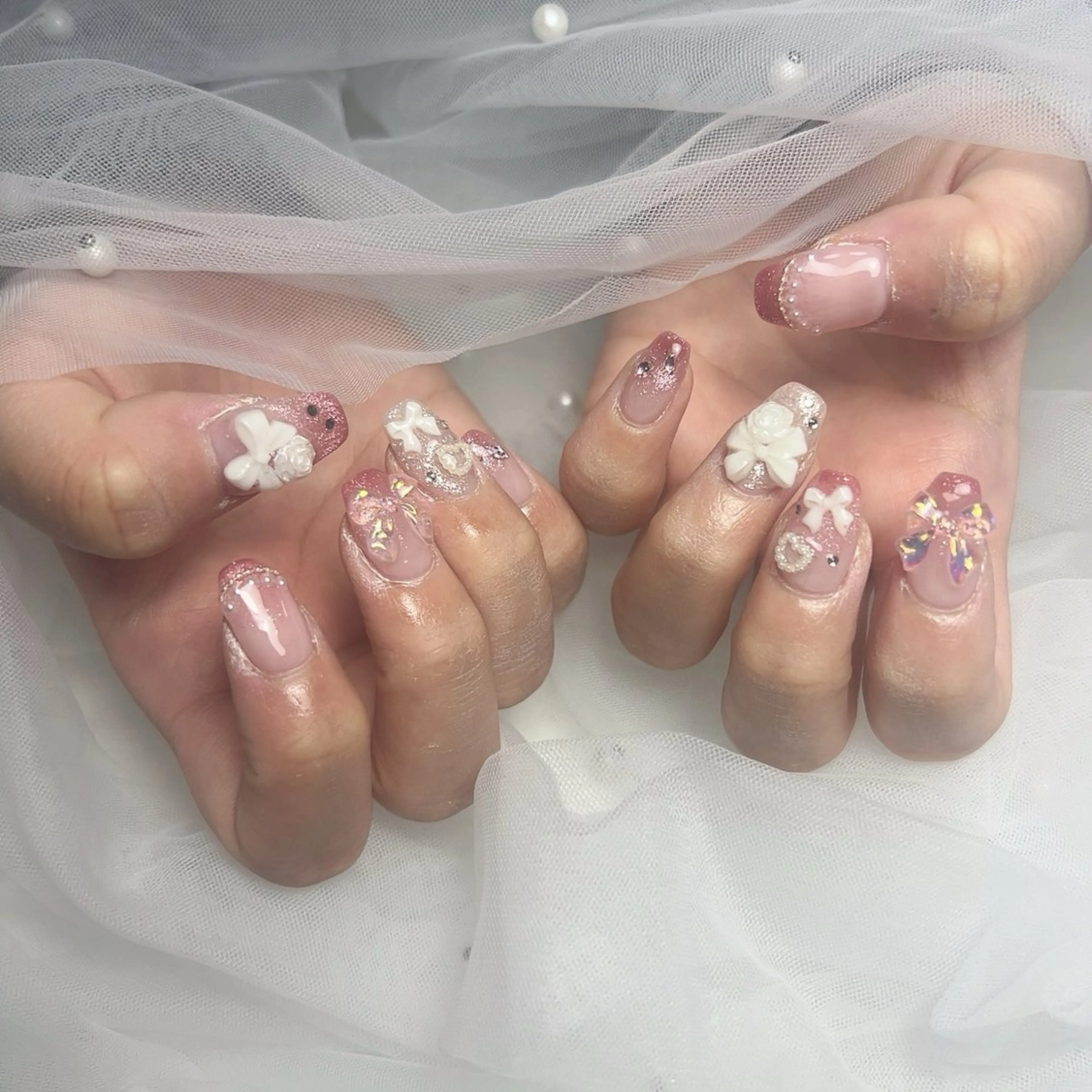 ショート ハンドネイル 28ネイルㅤㅤㅤㅤ ことはのネイルデザイン