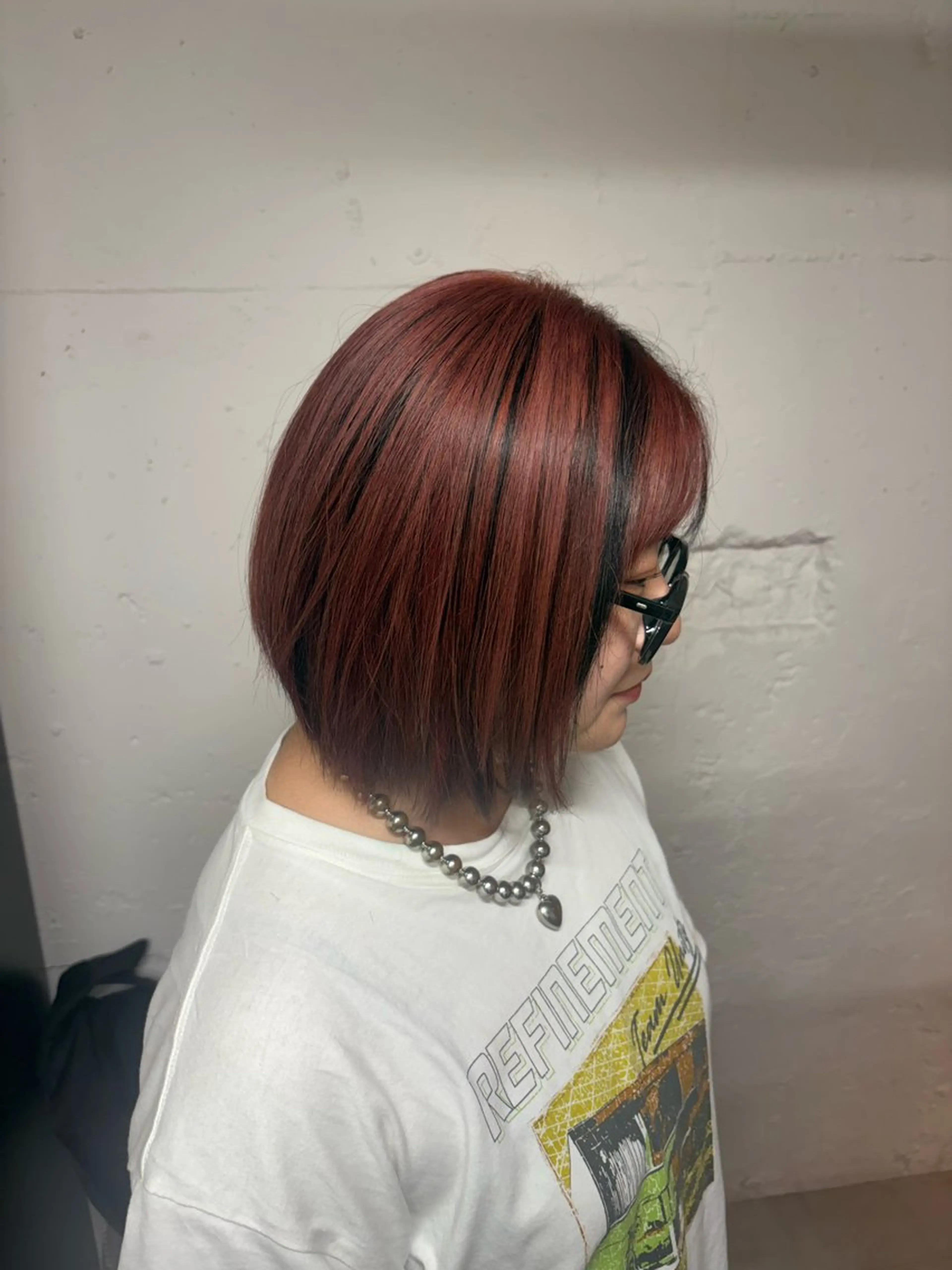 ショート ヘアカラー tokute 中野真咲🐺のヘアスタイル