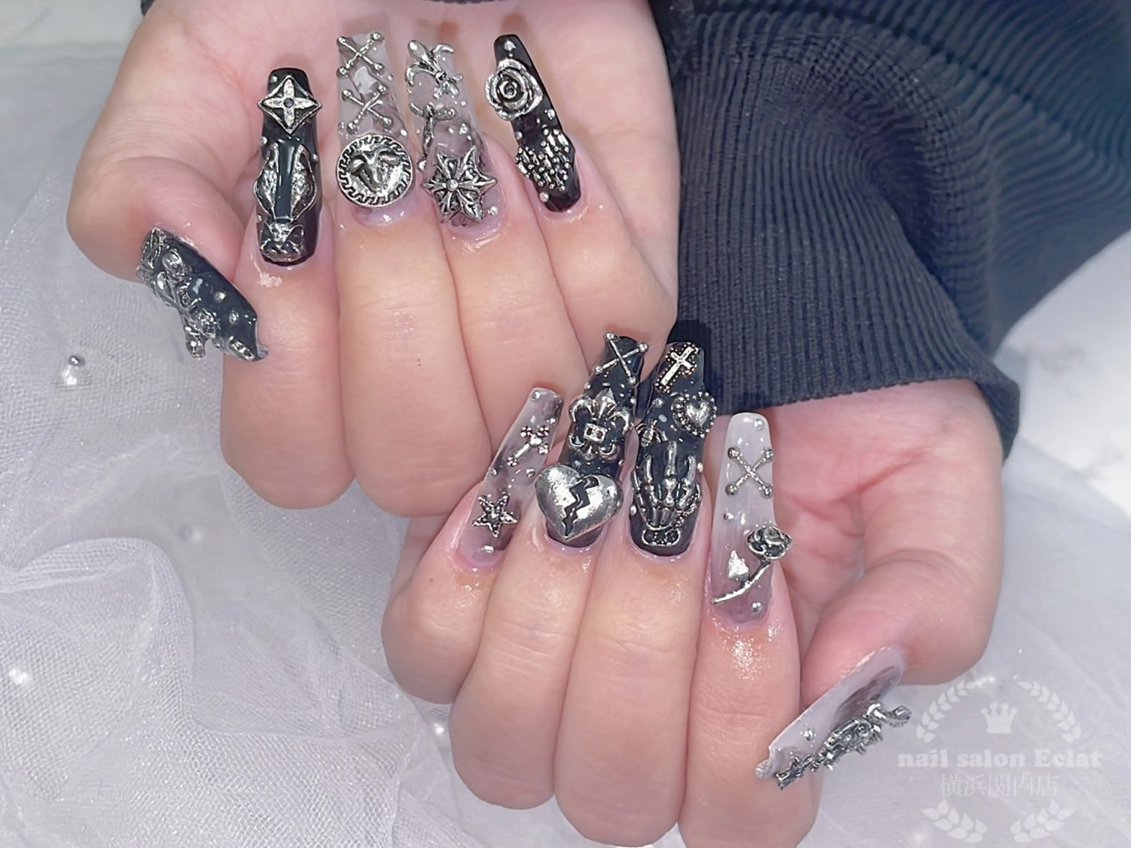 ネイル ネイルチップ ワンホンネイル ハンドネイル ネイルサロンエクラ 🫧Shizukaのネイルデザイン