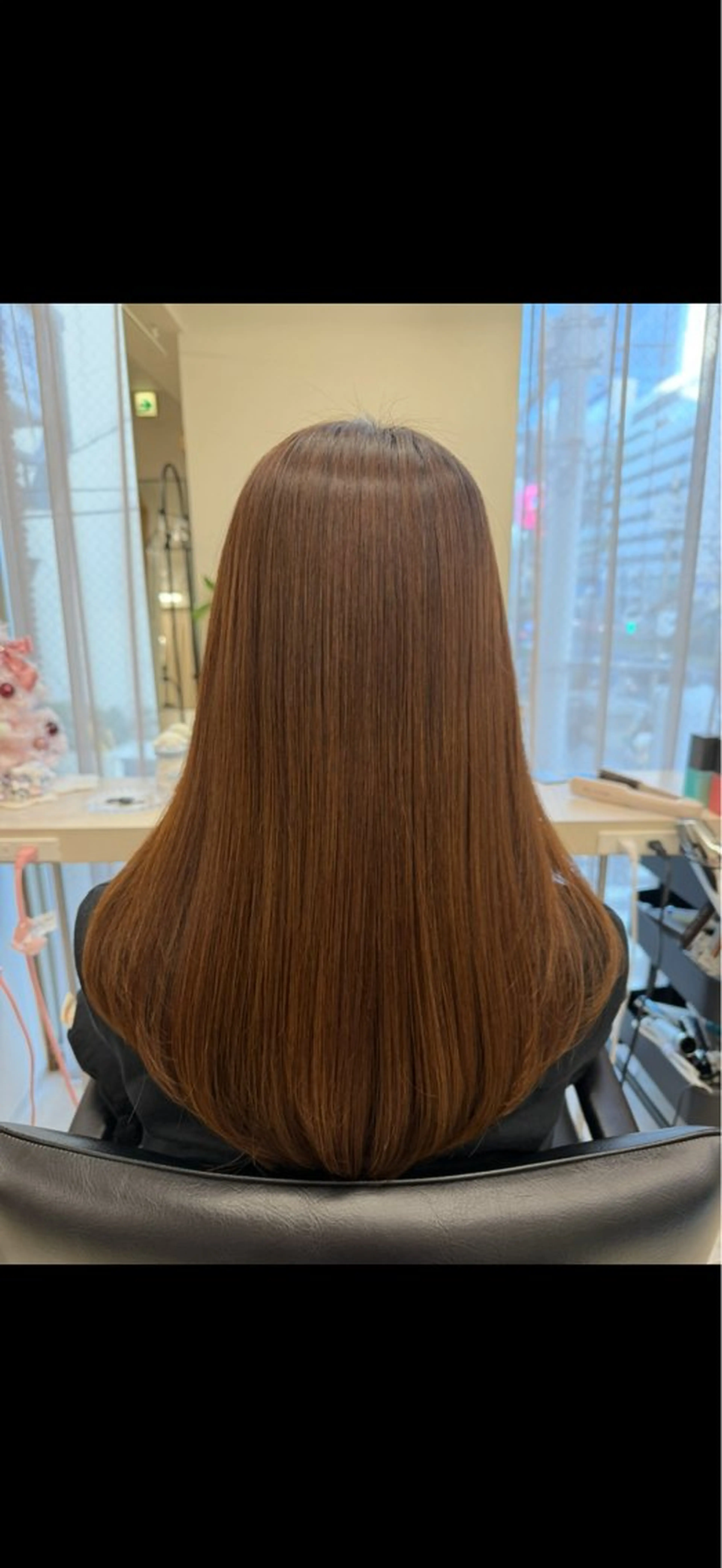 ロング カラー haru 髪質改善サロンのヘアスタイル