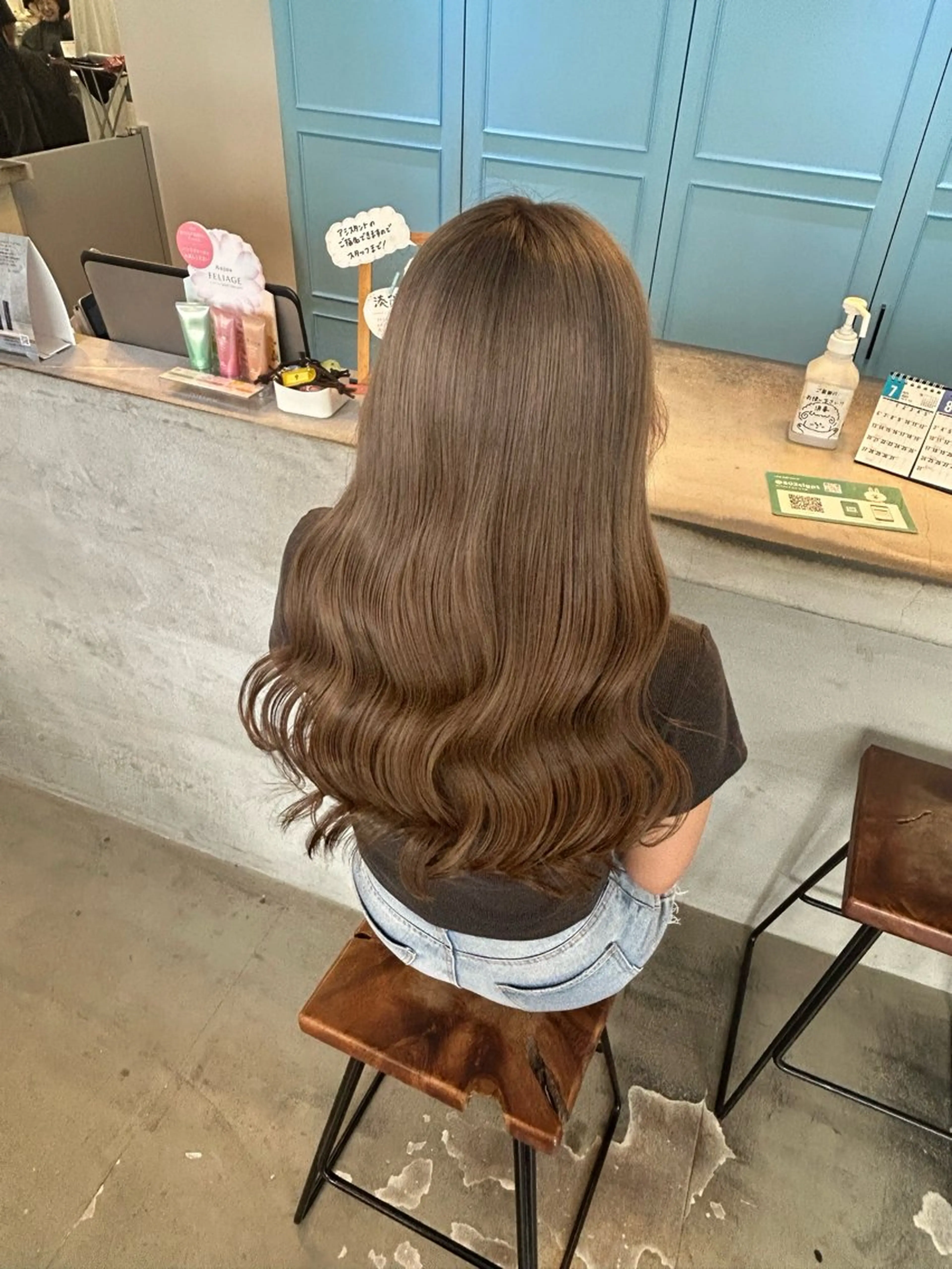 ロング カラー AVANCE.なかもず所属・砂野 真璃奈のヘアスタイル