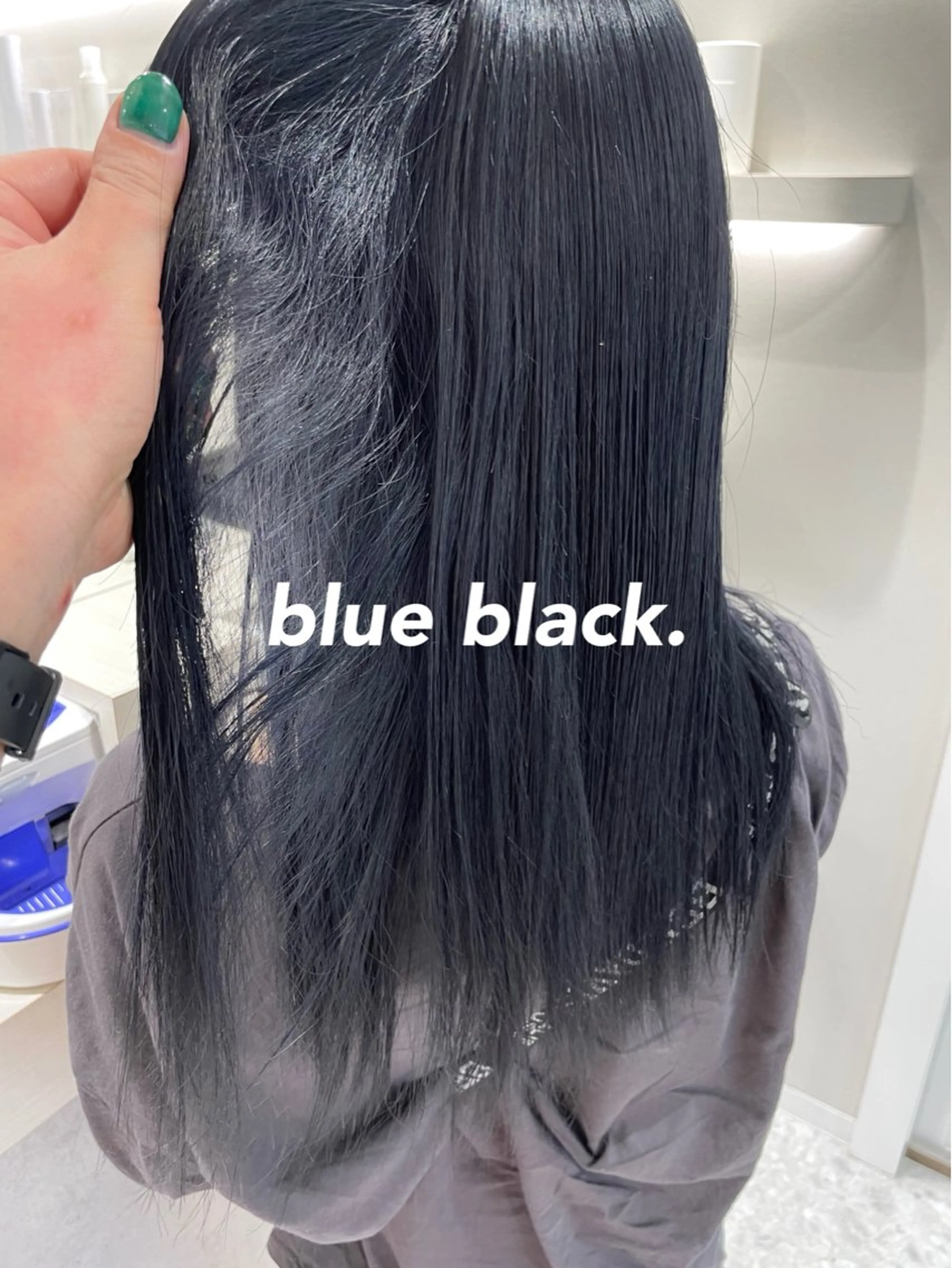 セミロング カラー 黒髪 ブリーチ ブリーチなしカラー カット ヘアカラー トリートメント 🩰ニシムラヒカリ 半個室salon♡*のヘアスタイル