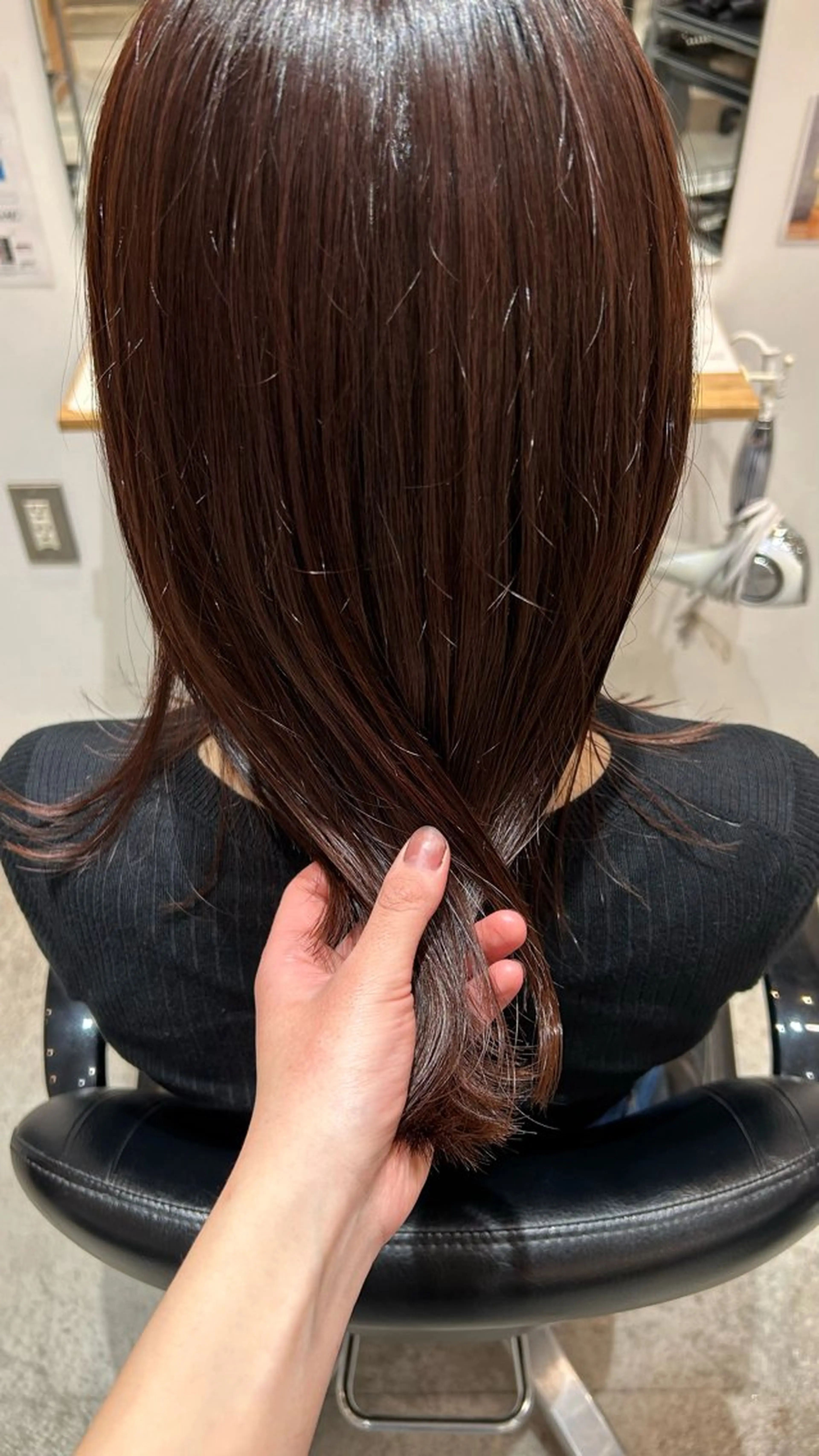 カット＋イノアカラー＋1stepトリートメント(ﾒﾝﾃﾅﾝｽｶｯﾄ×)の写真