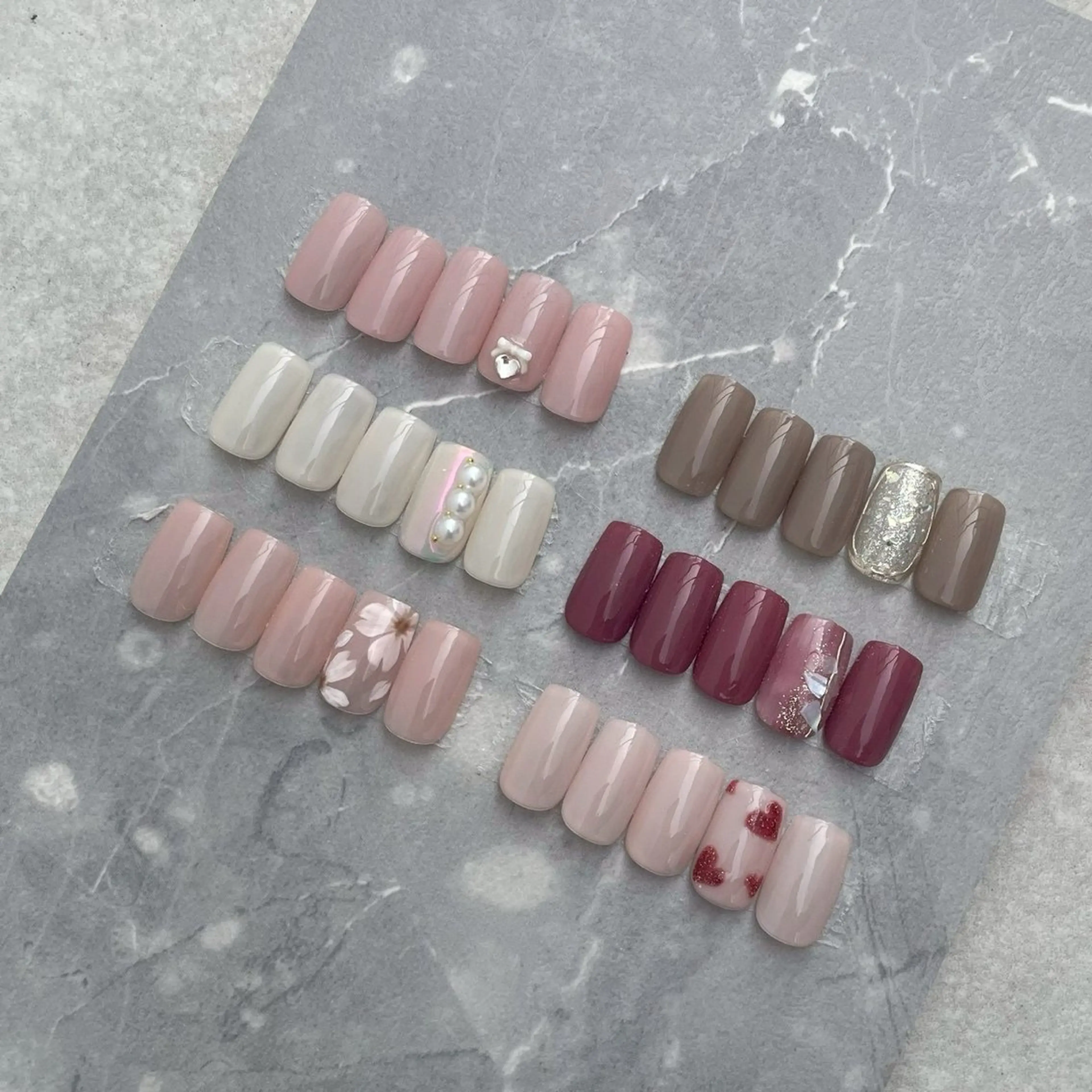 ネイル シルバー Atelier Rin Fumiのネイルデザイン