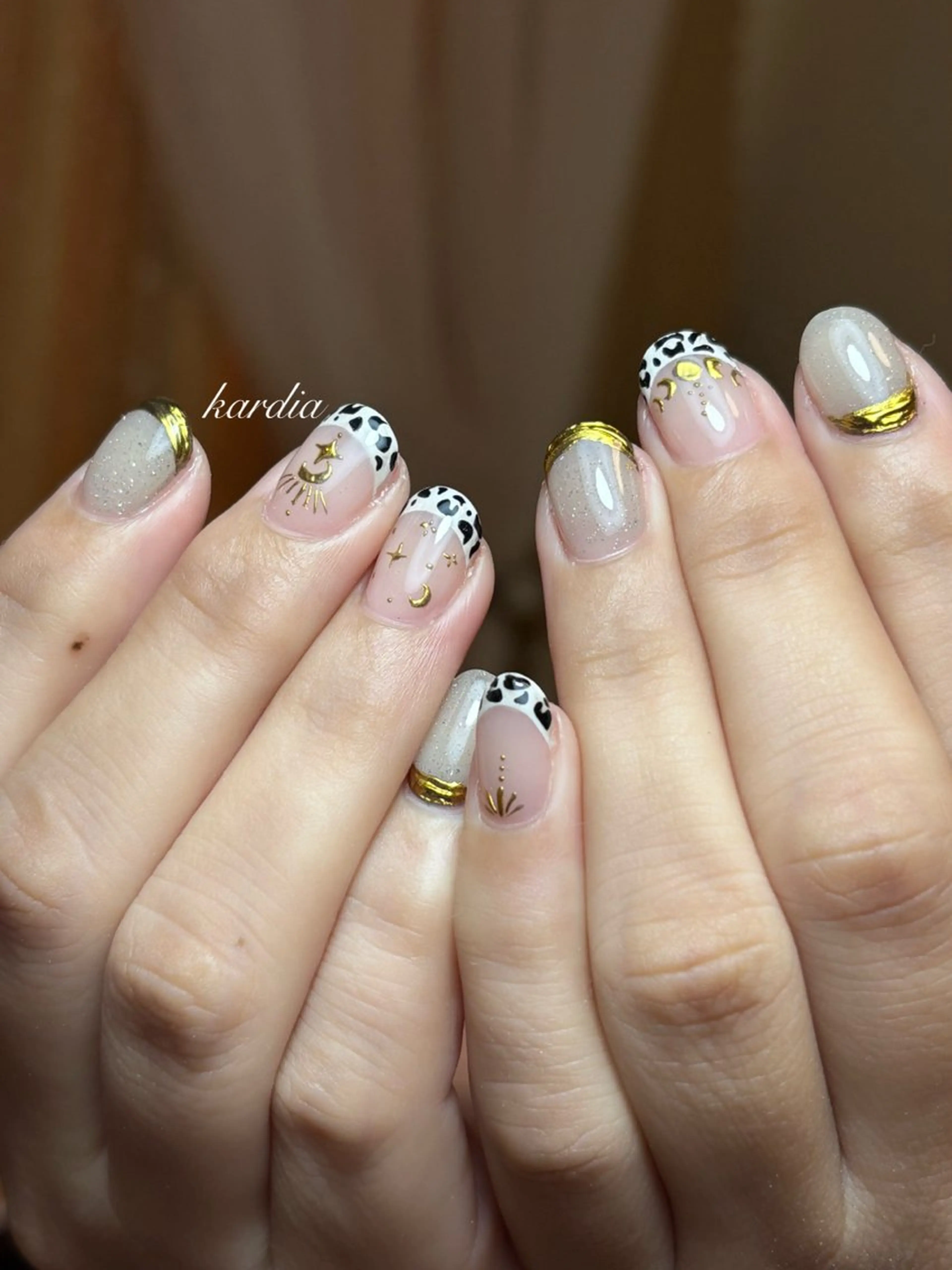 ネイル ハンドネイル καρδιά -ｶﾙﾃﾞｨｱ-のネイルデザイン