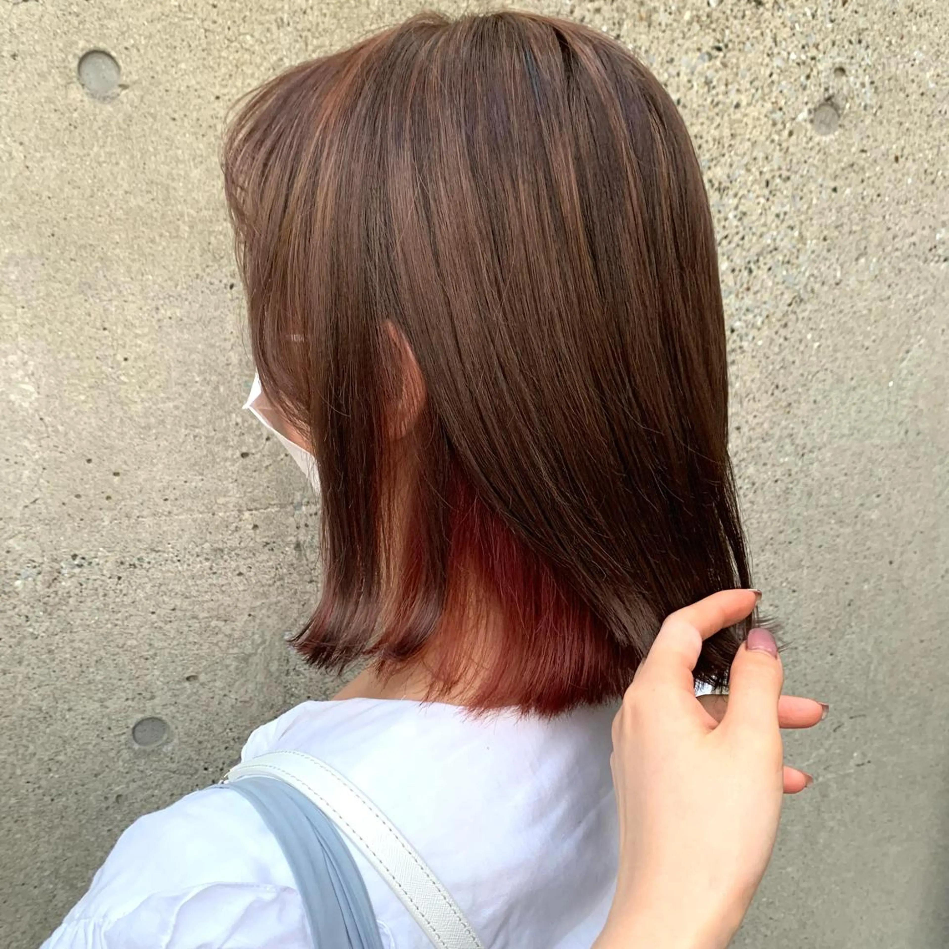 ミディアム カラー まろやかカラー🤎 みなとまほのヘアスタイル