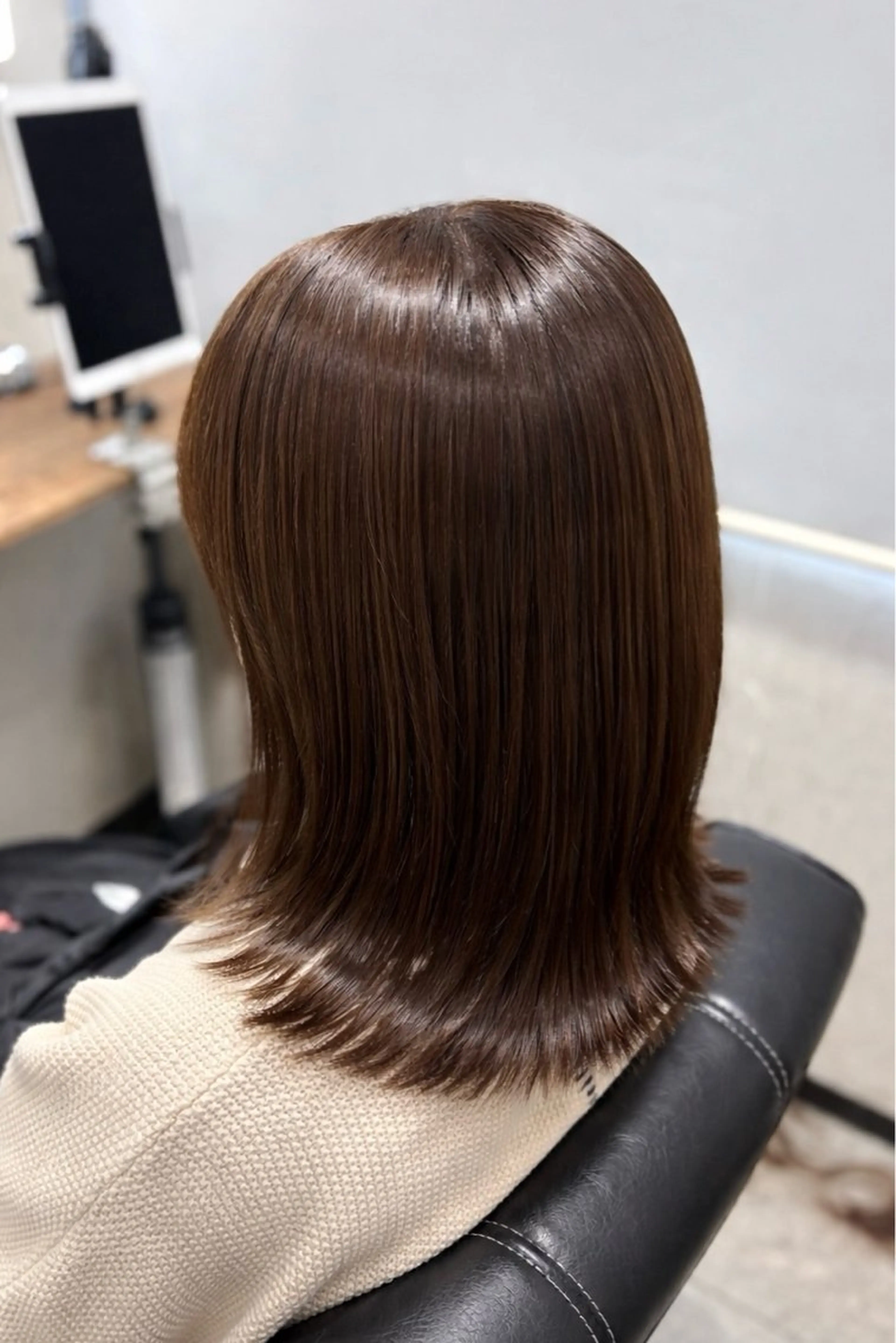 ミディアム カット トリートメント 白鳥 正孝のヘアスタイル