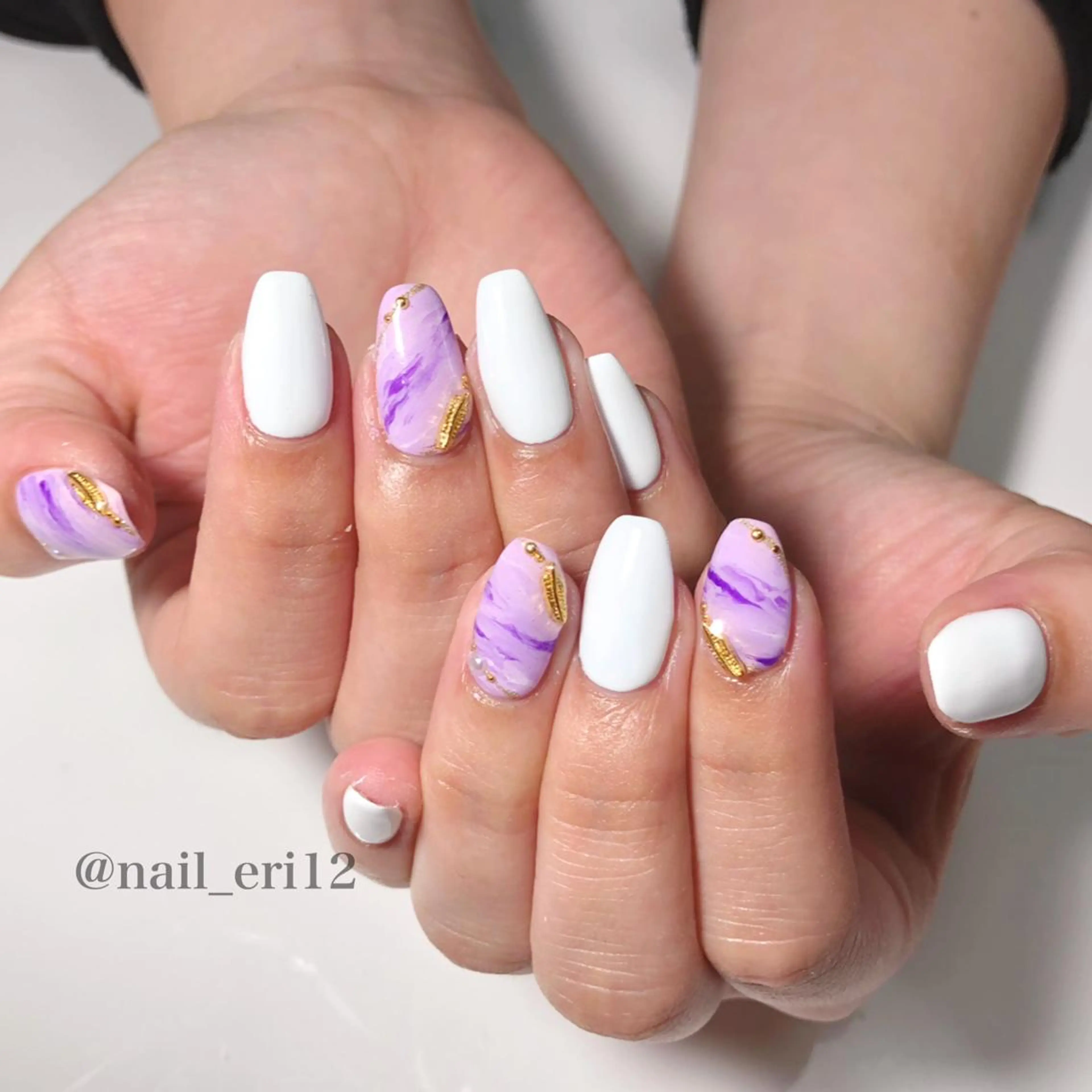 ミディアム ネイル nail salon &e eriのネイルデザイン