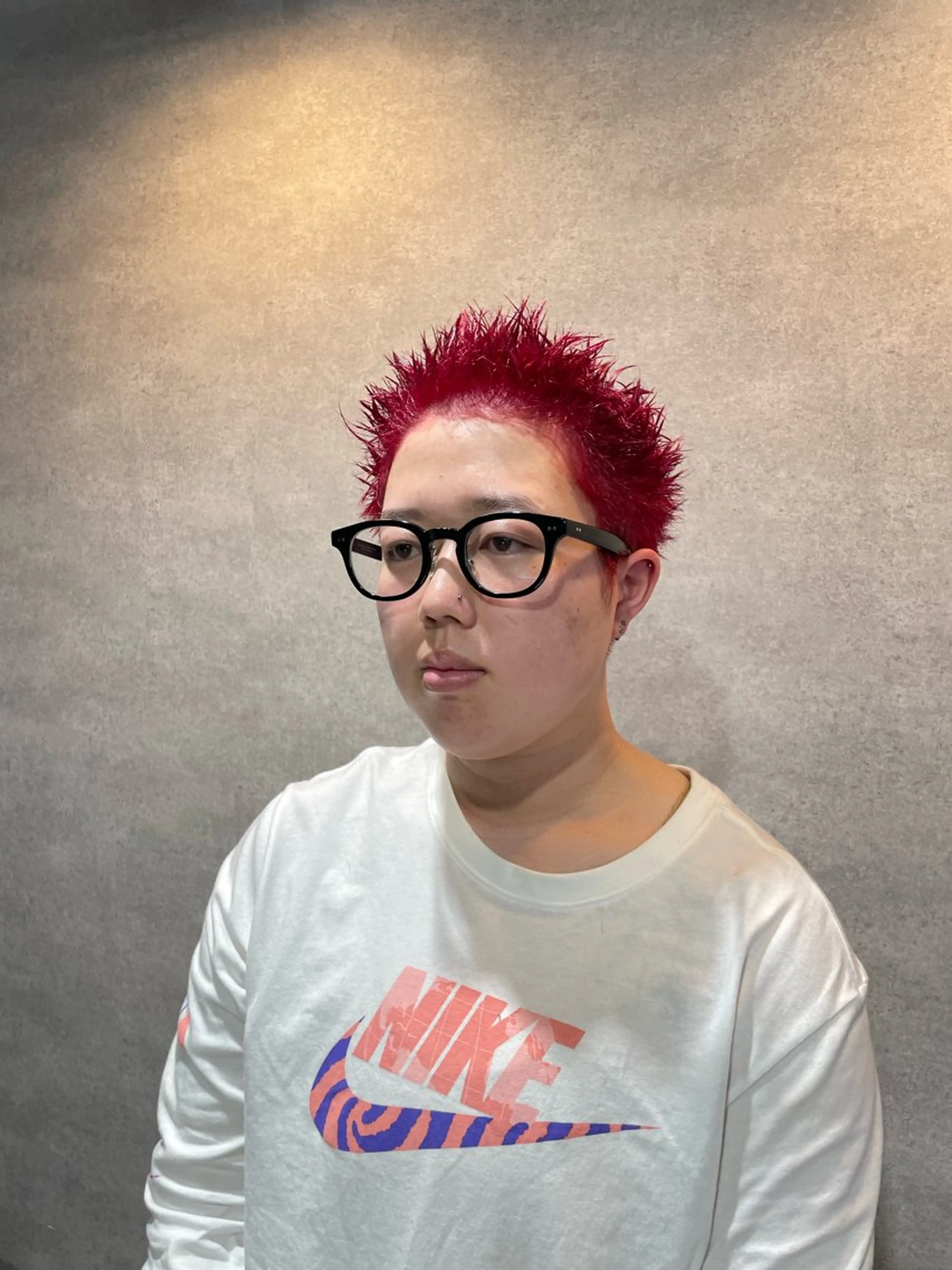 ショート カラー メンズ ピンクカラー ショートヘア カット ヘアカラー 垢抜けハイトーン☀／ 笑顔の美容師／しゅんのヘアスタイル