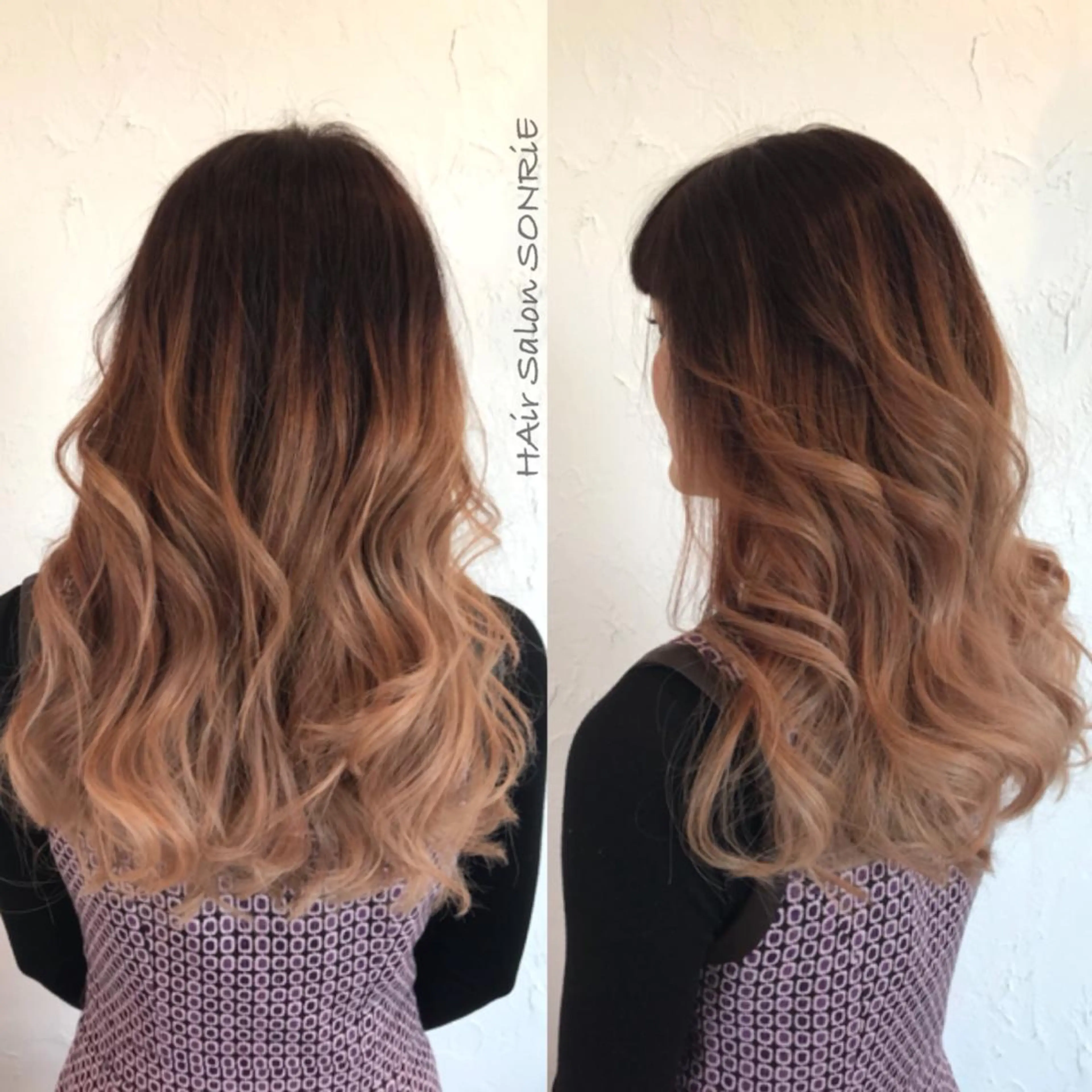 セミロング カラー 美容室 ソンリエのヘアスタイル