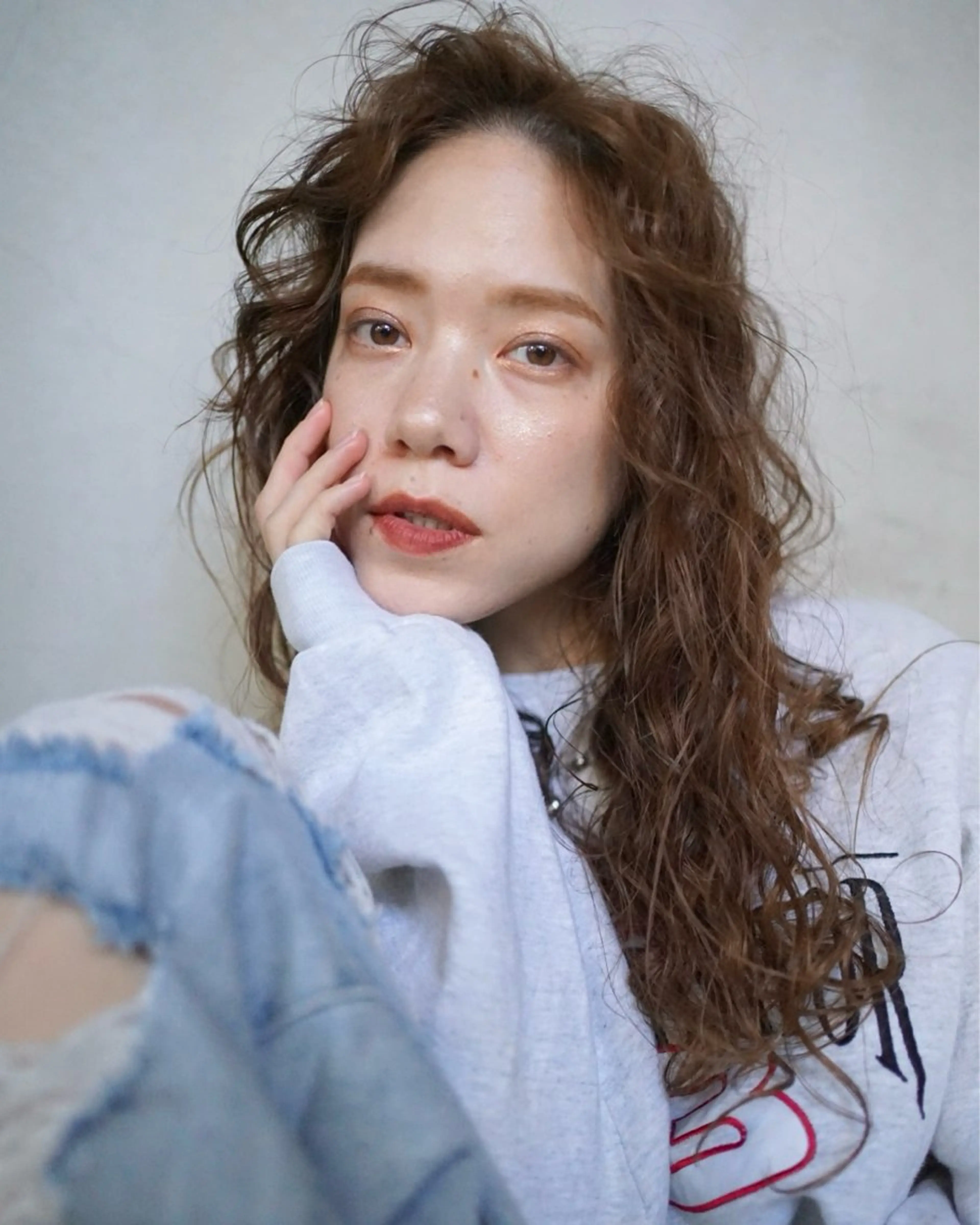 ロング パーマ カット パーマ トリートメント china/ボブ /ブリーチカラーのヘアスタイル