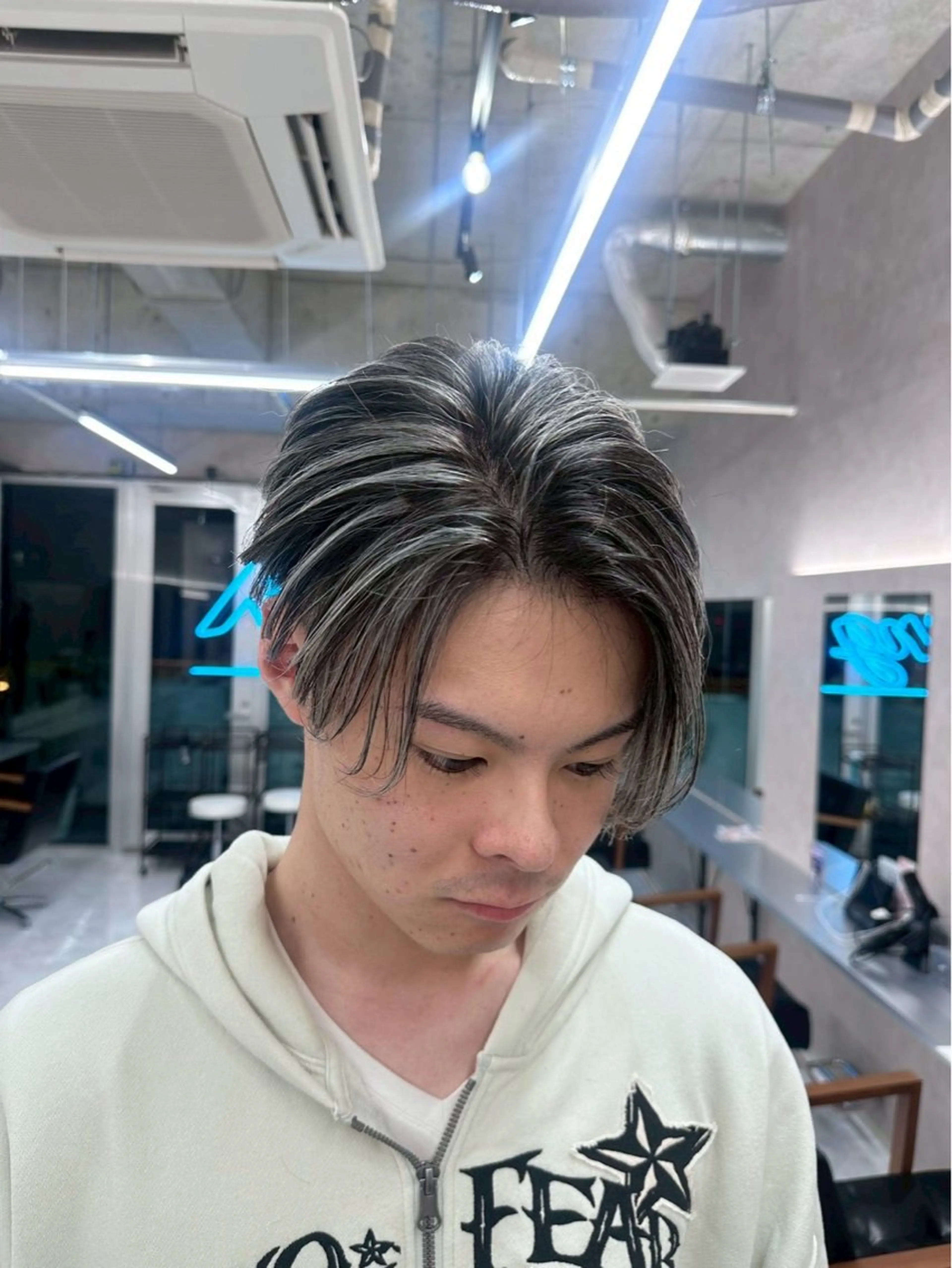 カラー パーマ メンズ メンズブリーチ ブリーチ カット ヘアカラー 梅田/レイヤーカット カラー/Mayu🌺のヘアスタイル