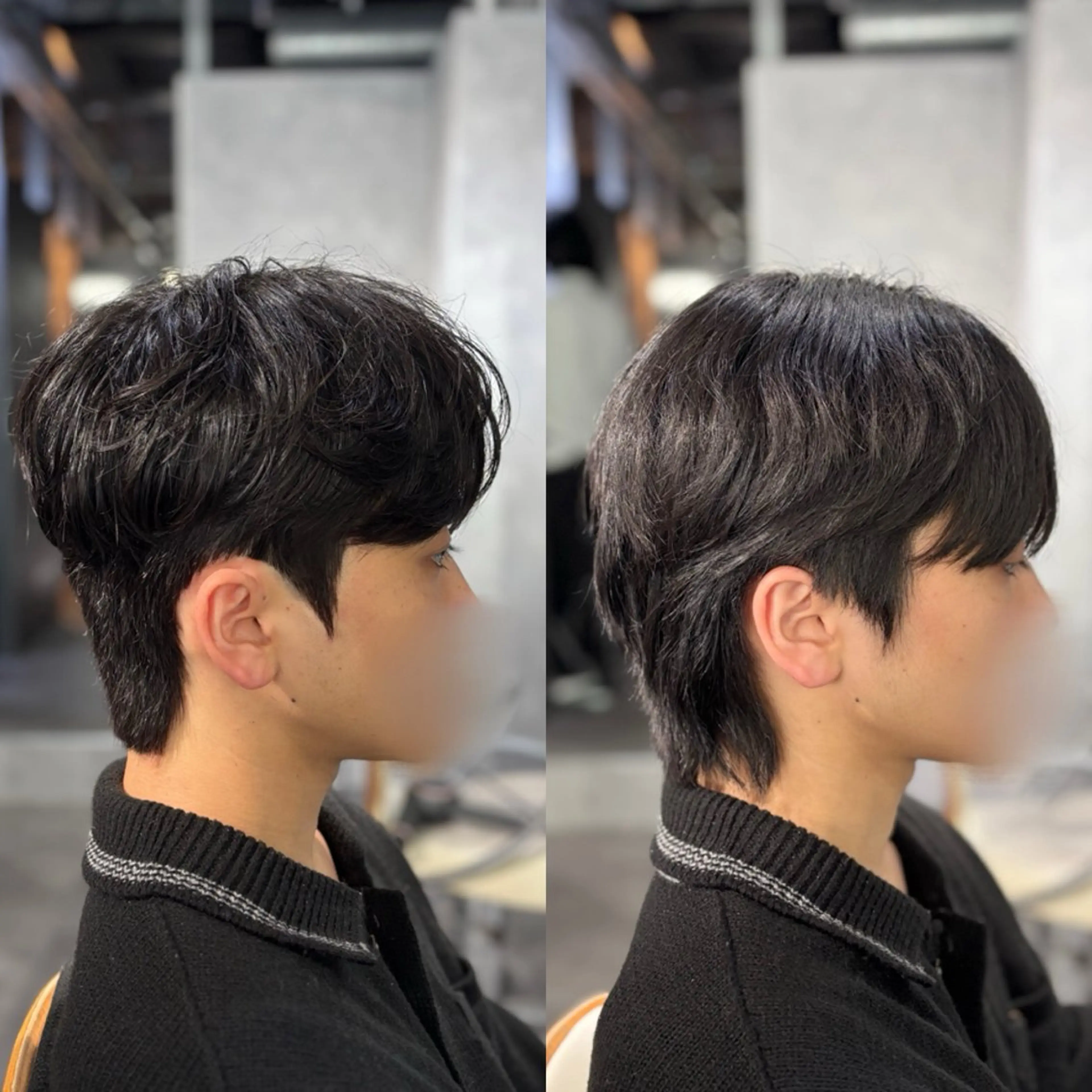 ショート パーマ メンズ カット パーマ 縮毛矯正 韓国メンズヘア/ ダウンパーマ/歩夢のヘアスタイル