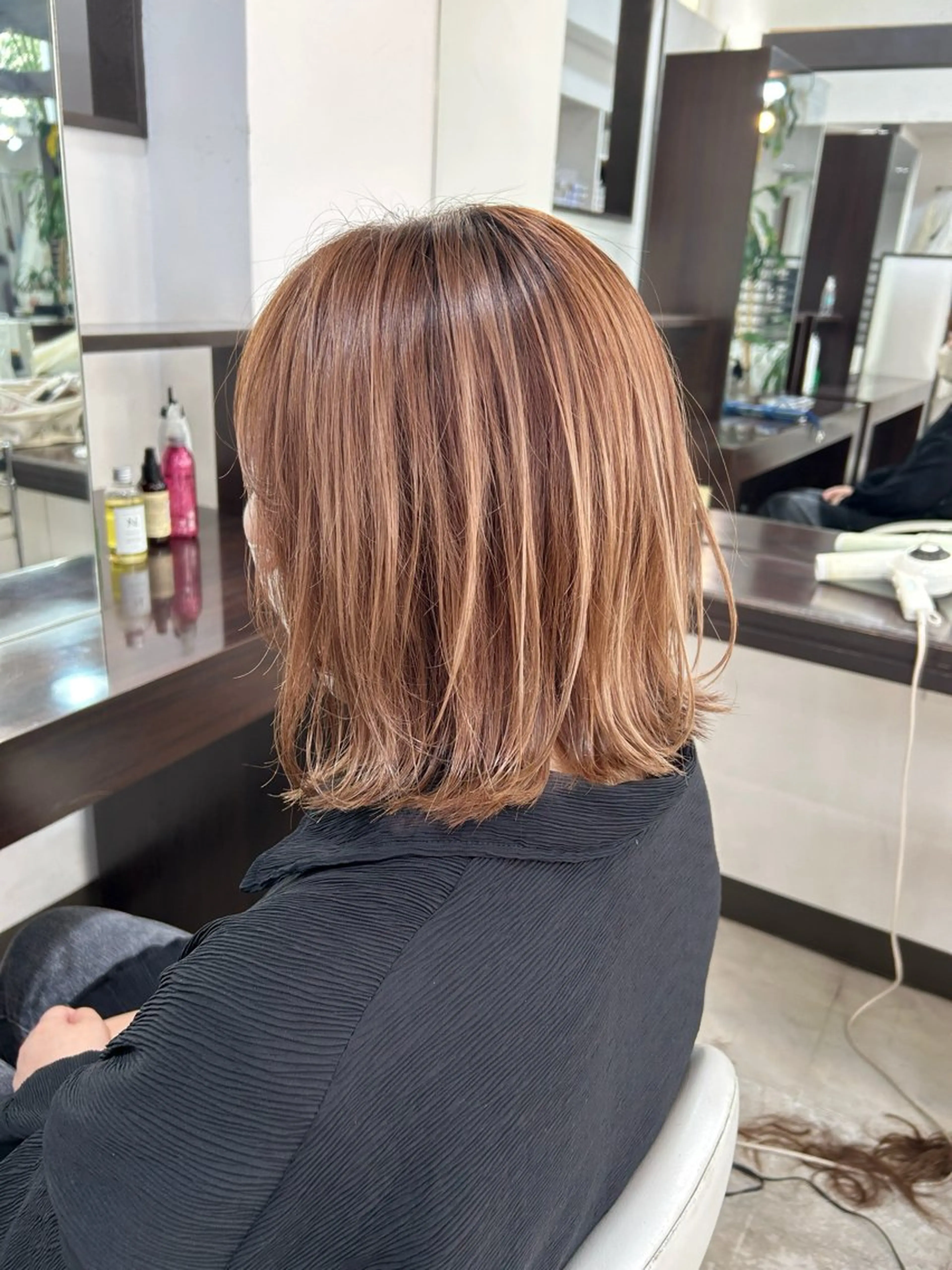 ミディアム 外ハネヘア hair salon Earnest[アーネスト]Oofuna所属・まつ毛&ヘア earnest山田のマツエク・マツパデザイン