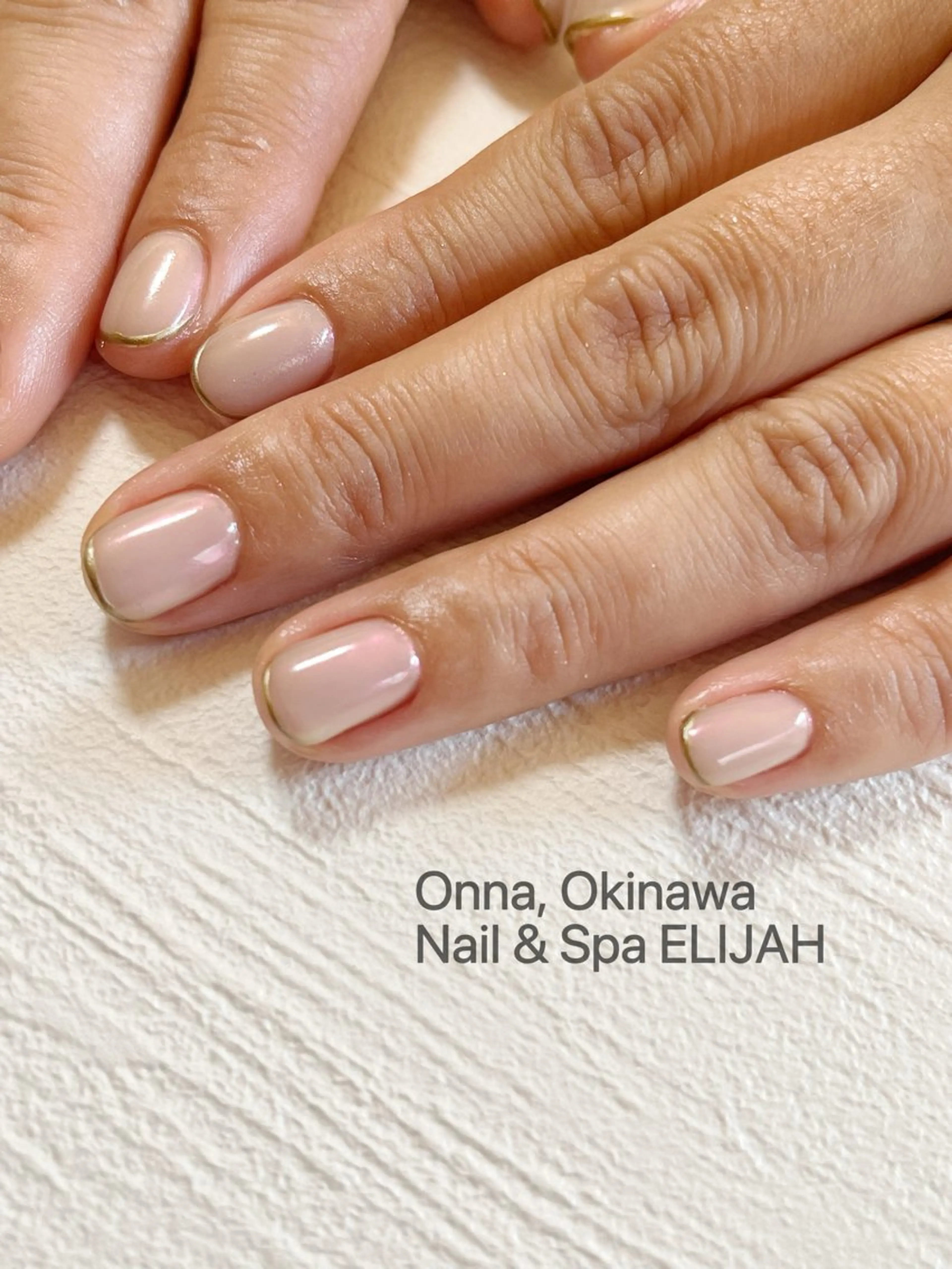 ネイル フレンチネイル ハンドネイル ダンラップ新里 友簣乃のネイルデザイン