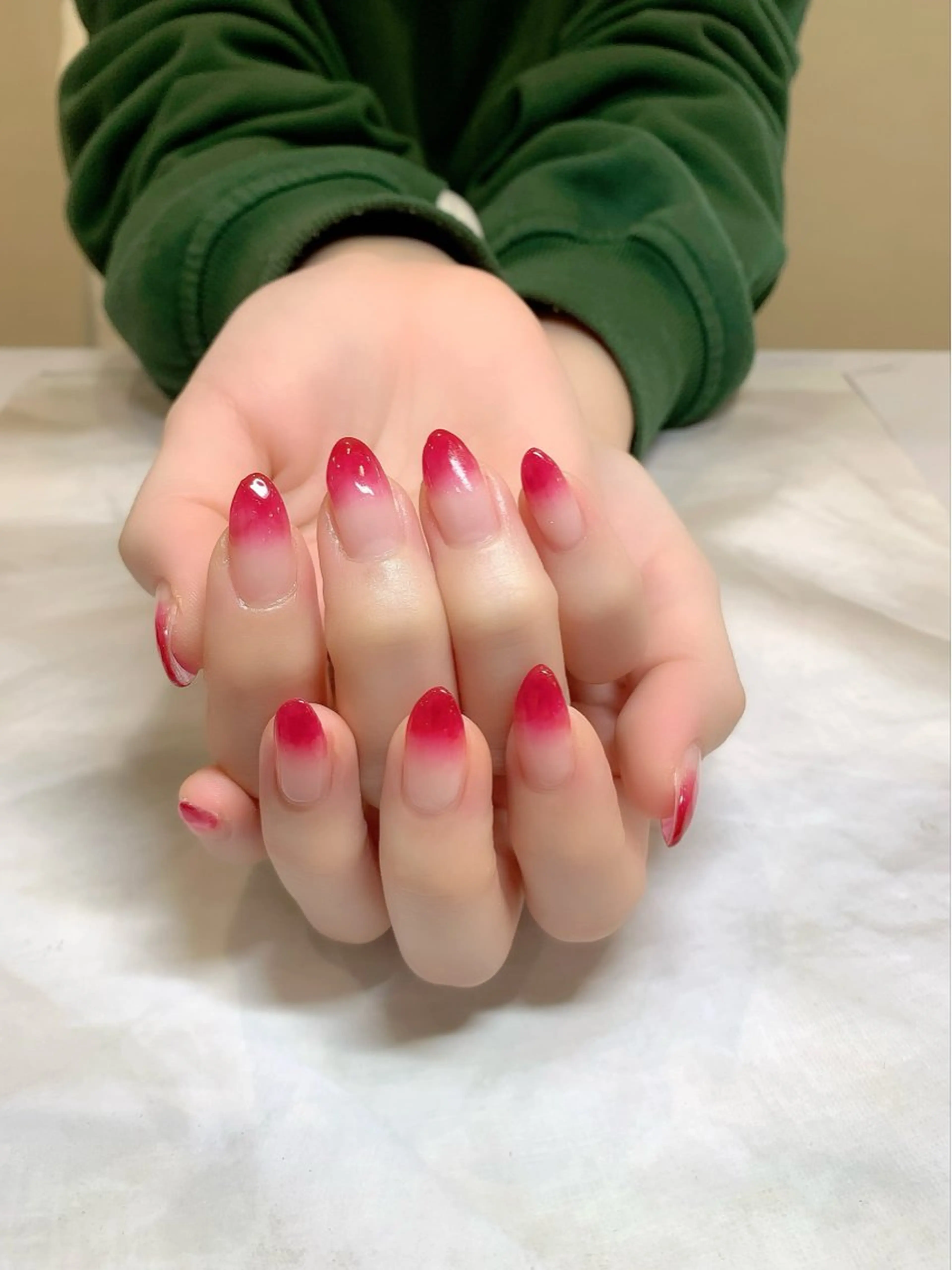 【Jrネイリスト】オフ無グラデーションの写真