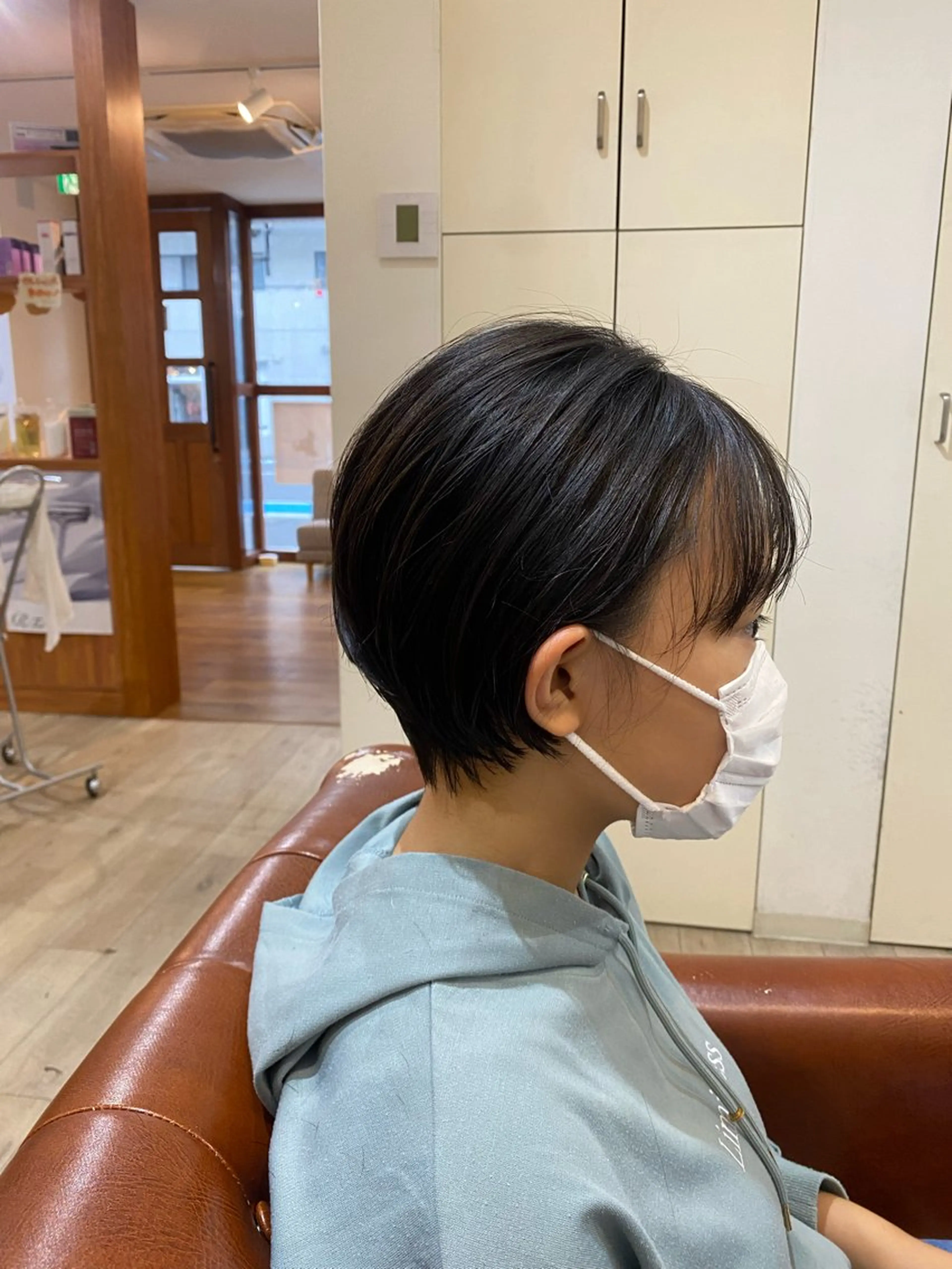 ショート カラー ショートボブ ボブ ショートヘア カット ヘアカラー 縮毛矯正とレイヤー /杉村凜汰郎のヘアスタイル