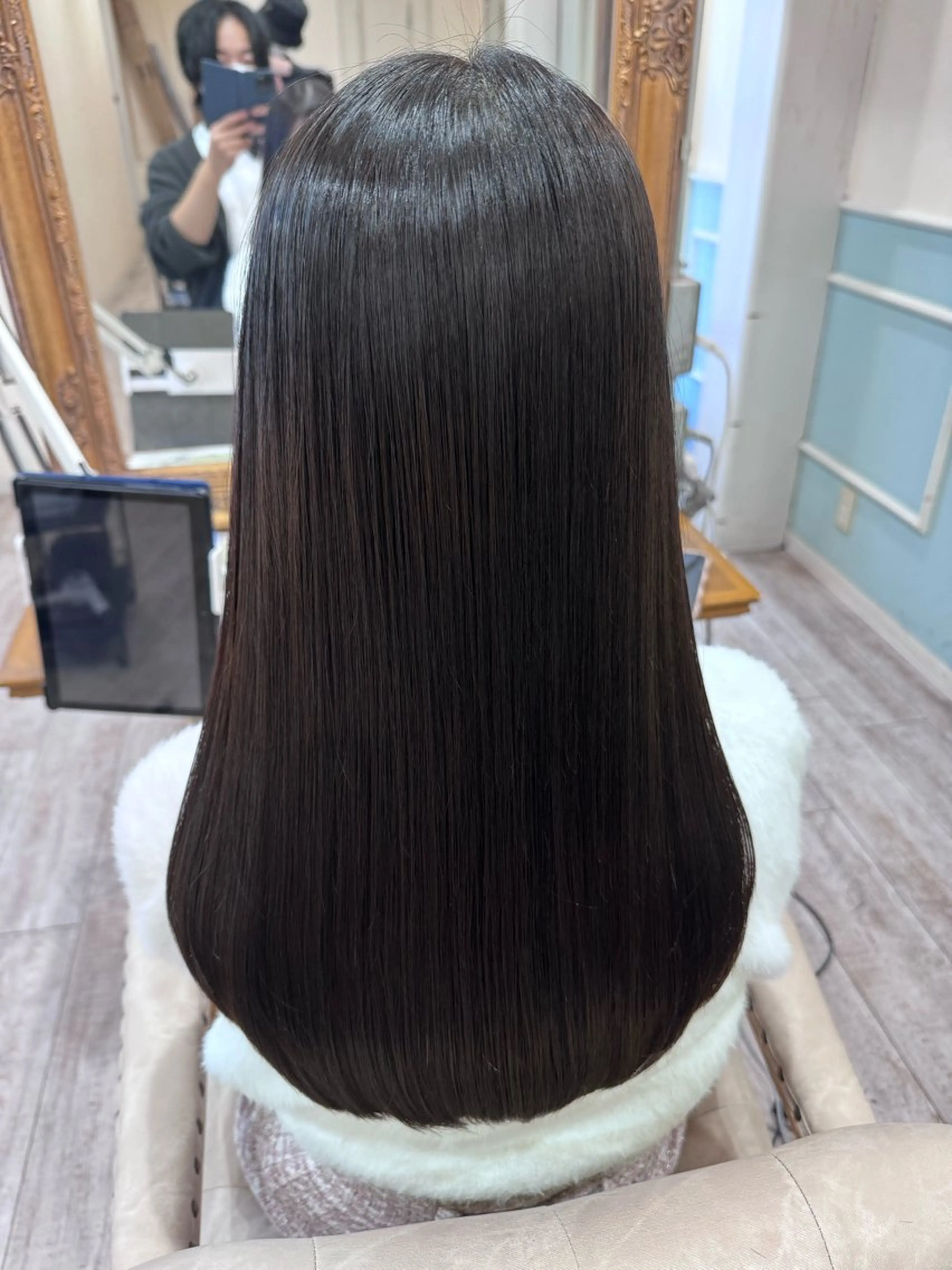 ロング カラー 髪質改善 レイヤーカット カット 縮毛矯正 トリートメント 新越谷noble店長 松本拓也▶◀*.のヘアスタイル