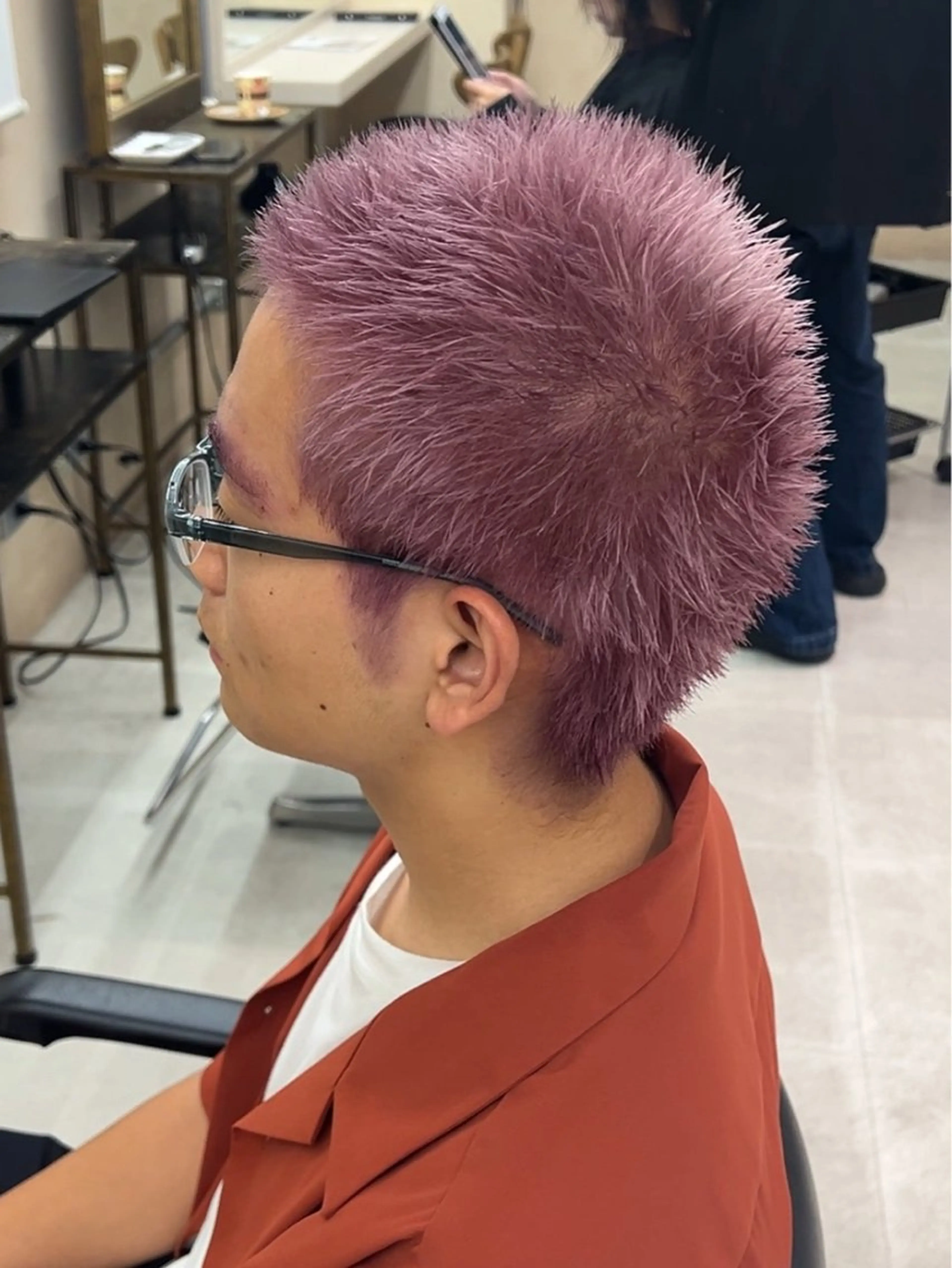 ショート カラー メンズ ボブ・パーマ特化 🌟フジタのヘアスタイル