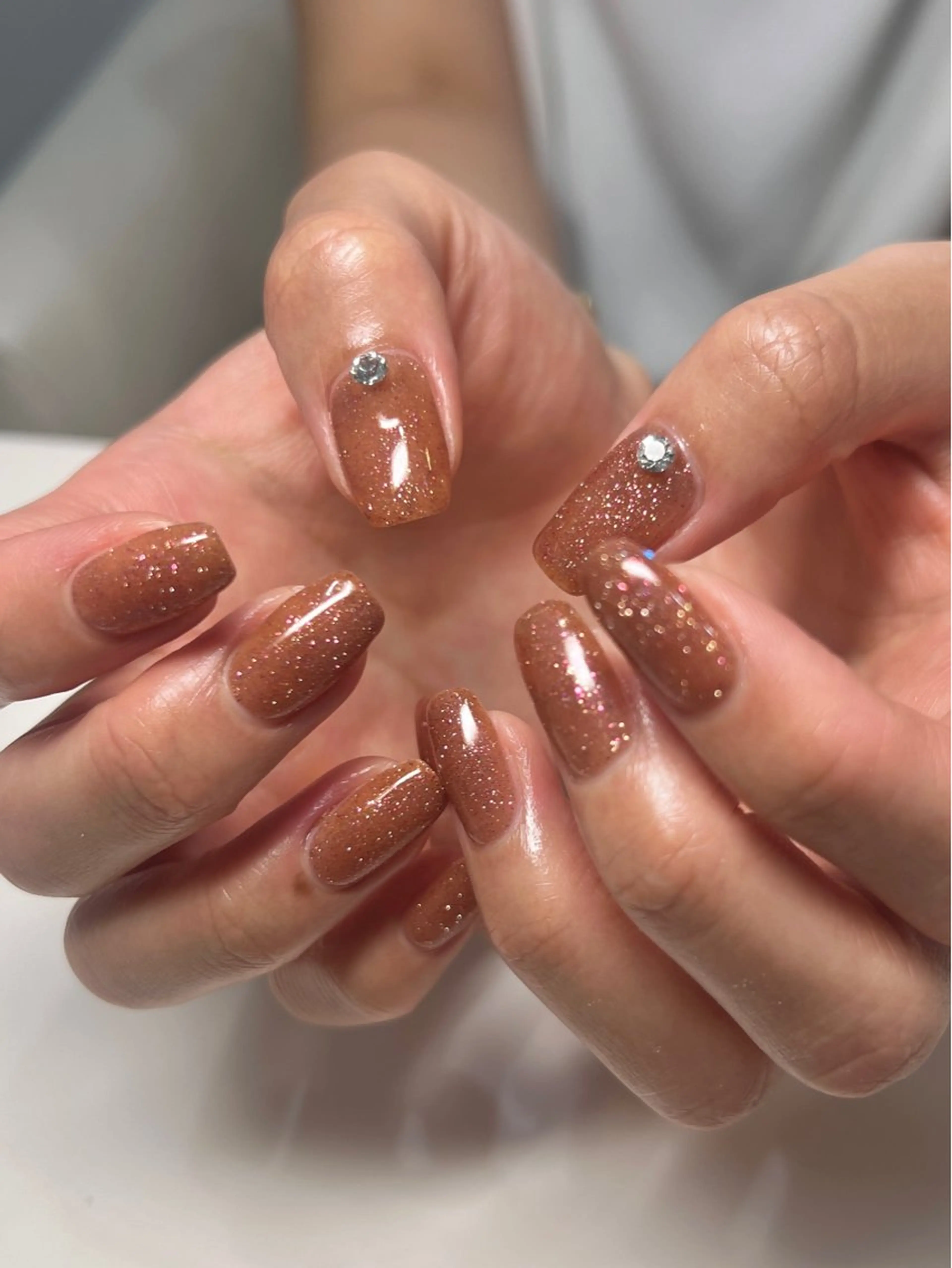 ネイル アートネイル フラッシュネイル ラメ(グリッター) 持ち込み ワンカラーネイル ハンドネイル REHTOF ｜朝7時Open☀️のネイルデザイン