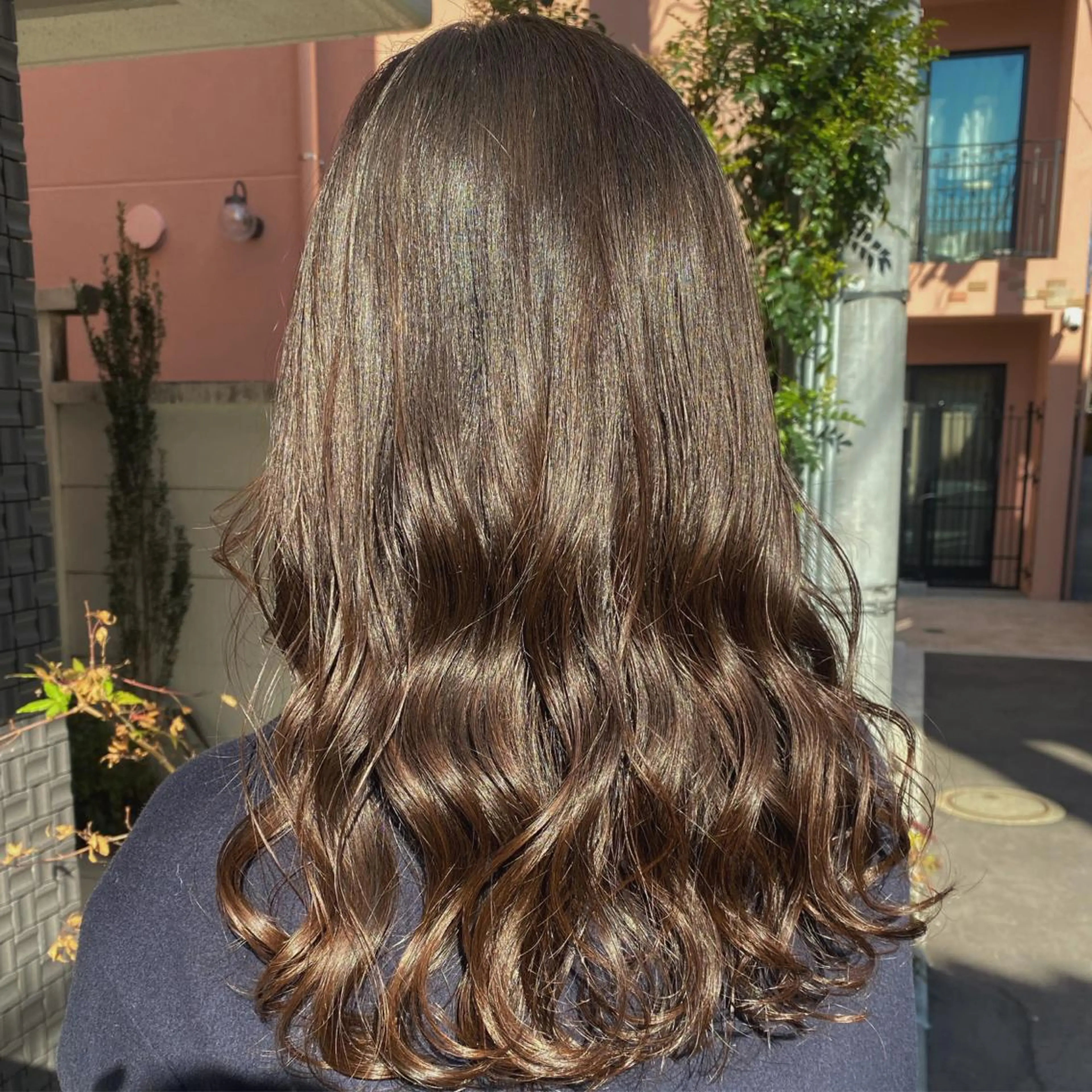 セミロング カラー ブラウンカラー ショコラブラウン グレージュ/透明感/ 韓国ヘア/RISAのヘアスタイル