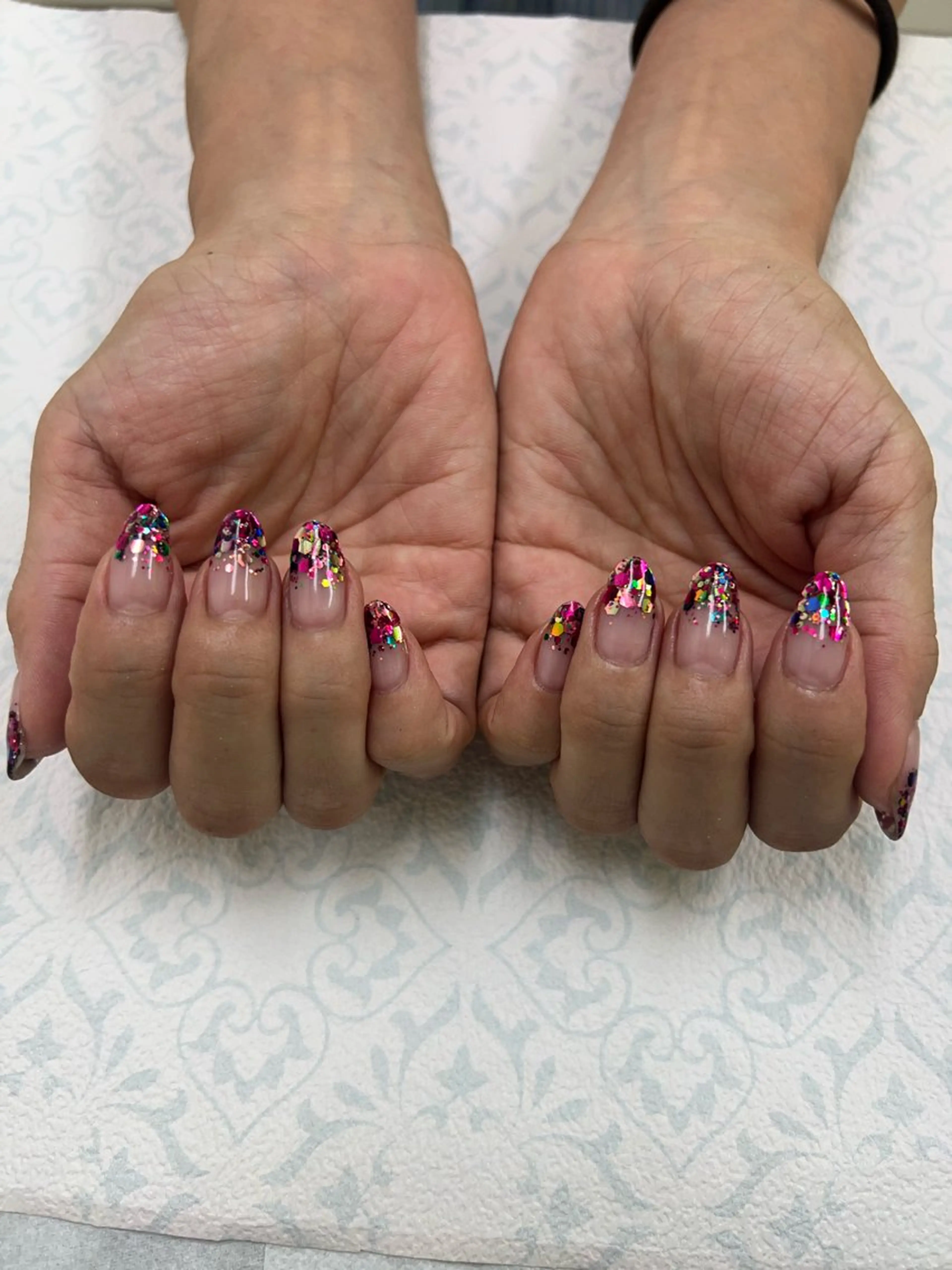 ネイル ラメ(グリッター) ラメグラデーション ピュアネイル pureのネイルデザイン