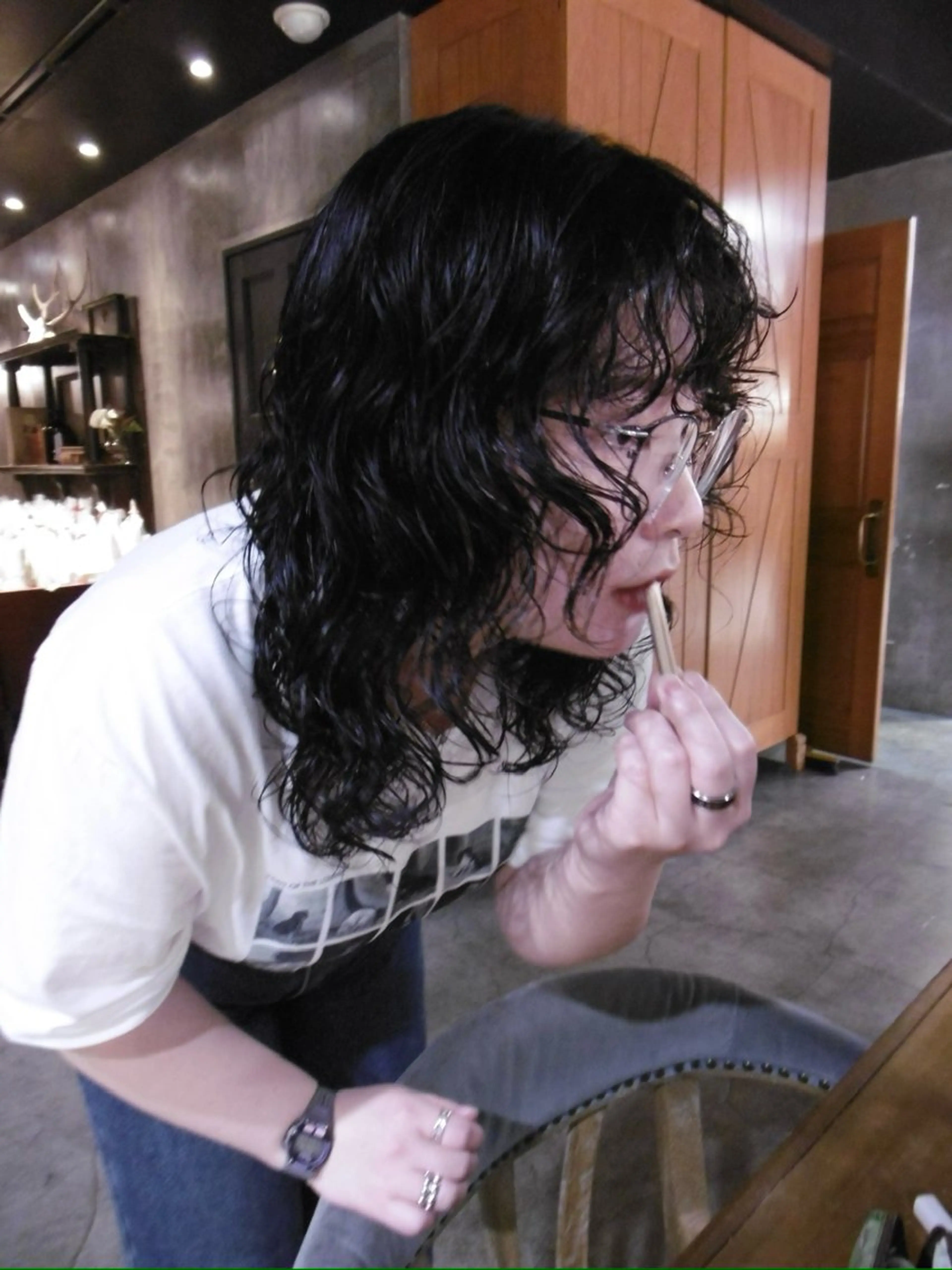 ミディアム カット ヘアカラー ルカ/ ニュアンスヘアのヘアスタイル