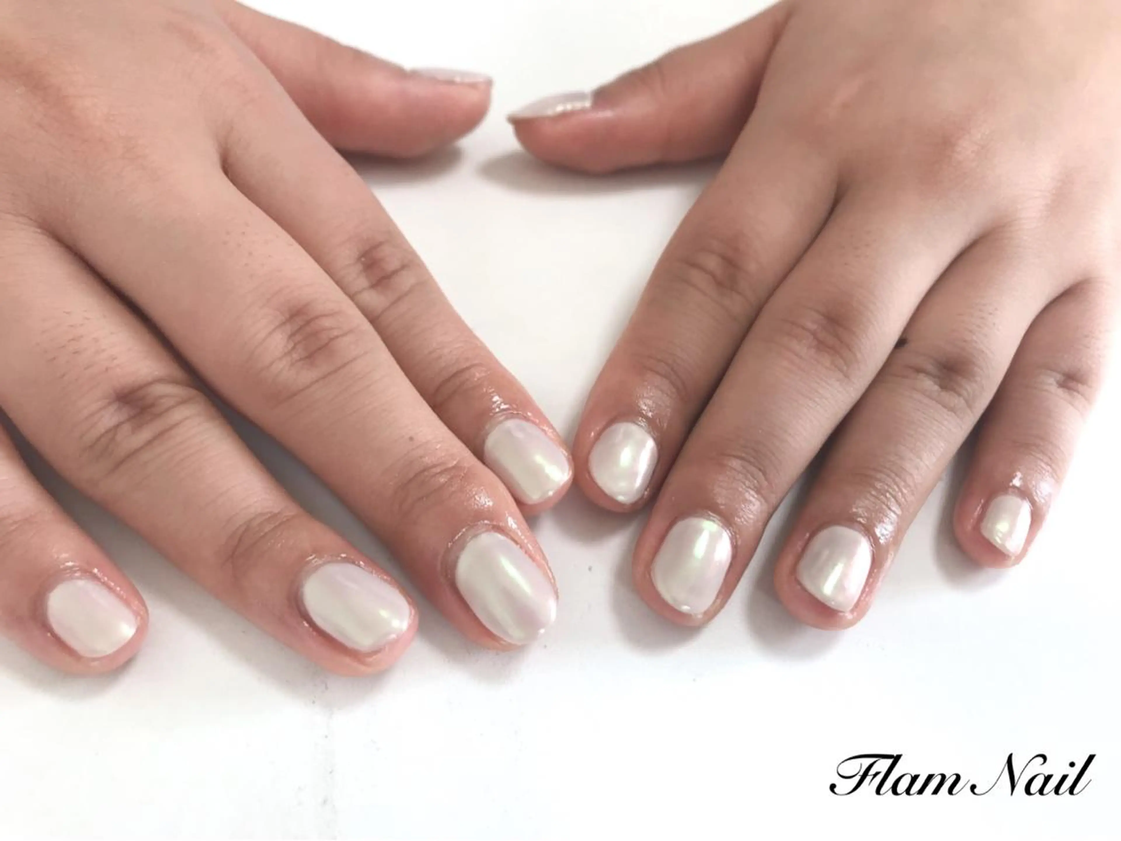 ネイル オーロラネイル Flam Nailのネイルデザイン
