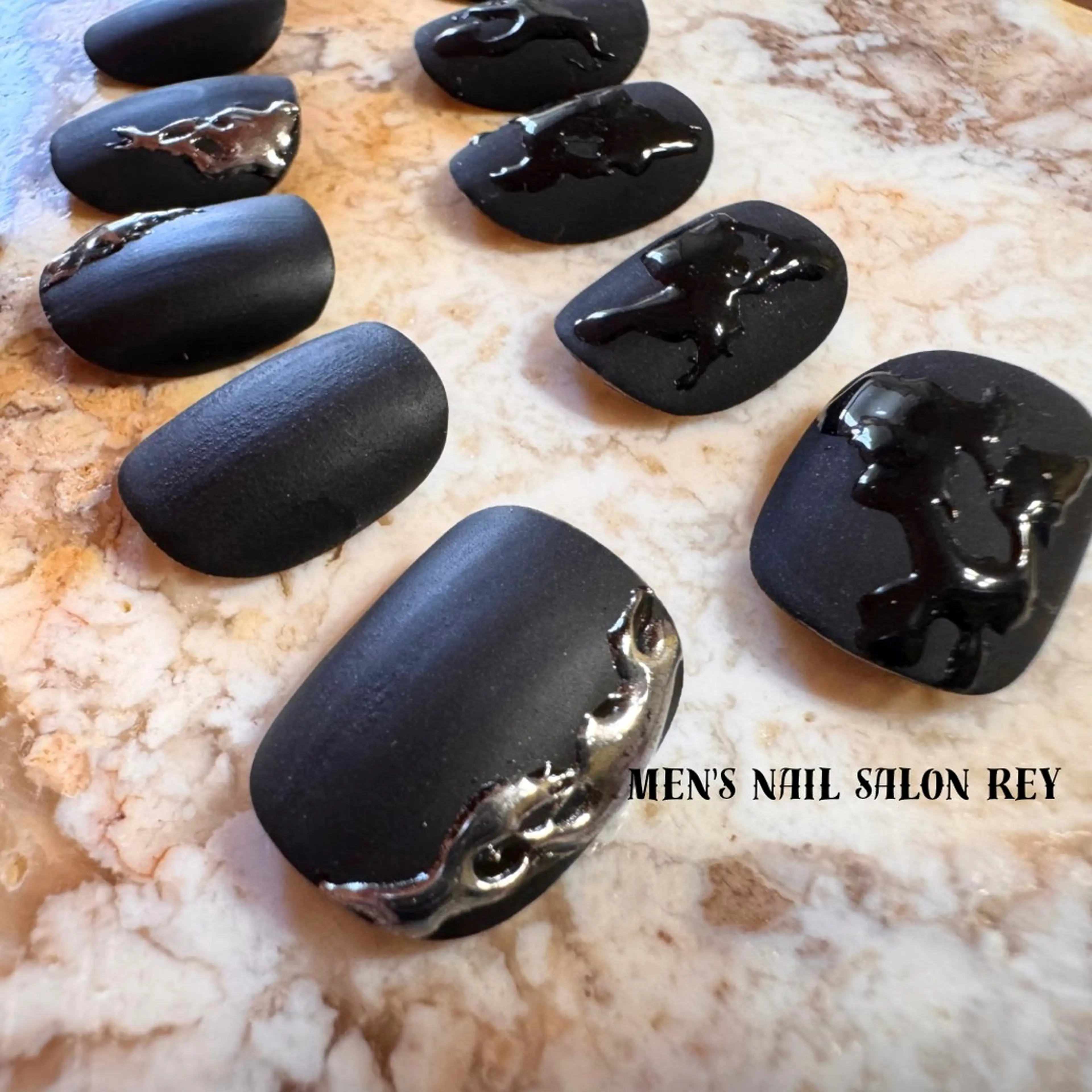 メンズ ネイル ハンドネイル men's nail salon Rey所属・men's nail salon Reyのネイルデザイン