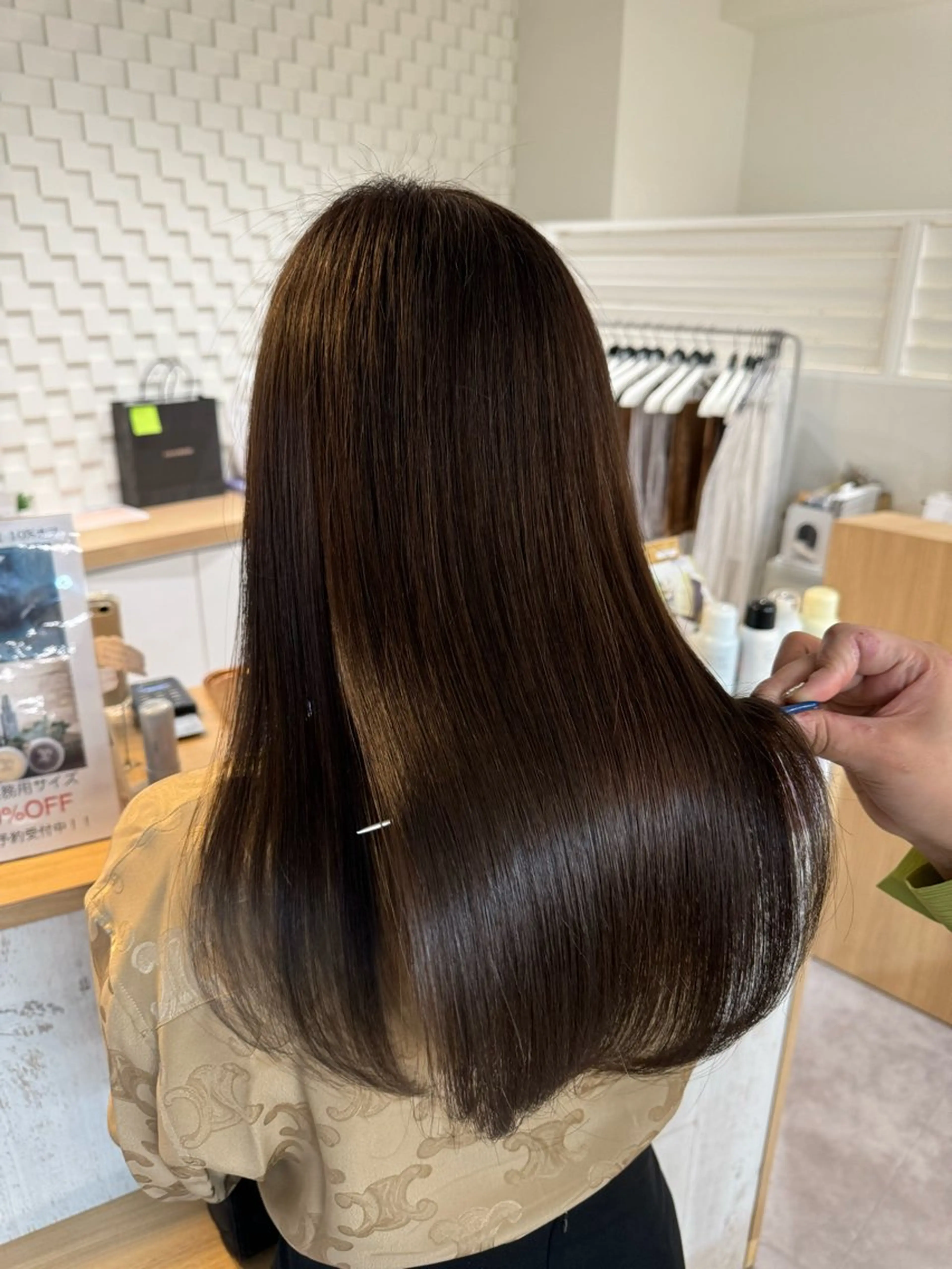 ロング カラー レイヤーカット/ 艶カラー/山内一暉のヘアスタイル