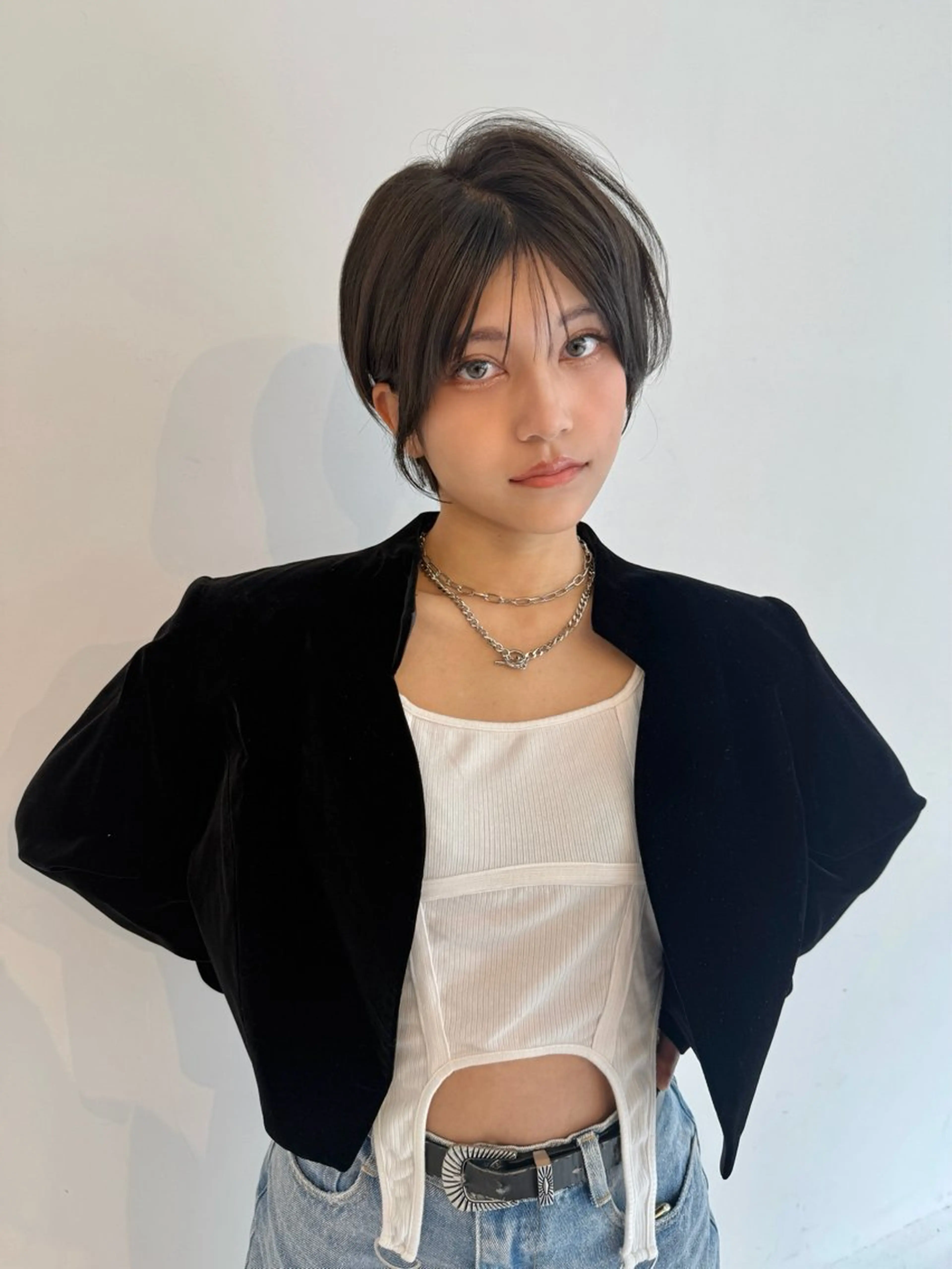 ショート カラー カット ヘアカラー ヘッドスパ SHICUNEアサミ /ショート/メンズのヘアスタイル