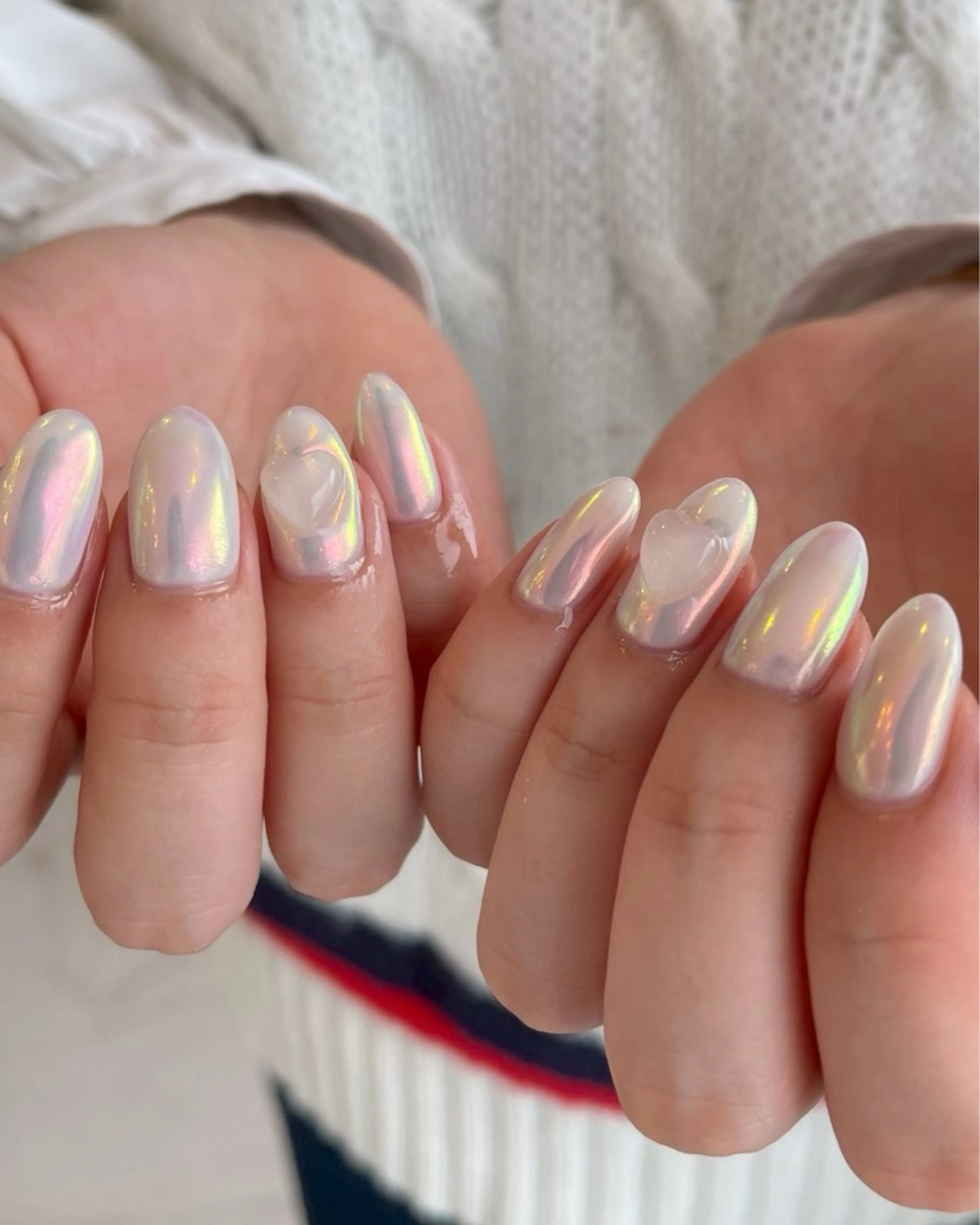 【Hand】オフなしミラーorオーロラワンカラーの写真