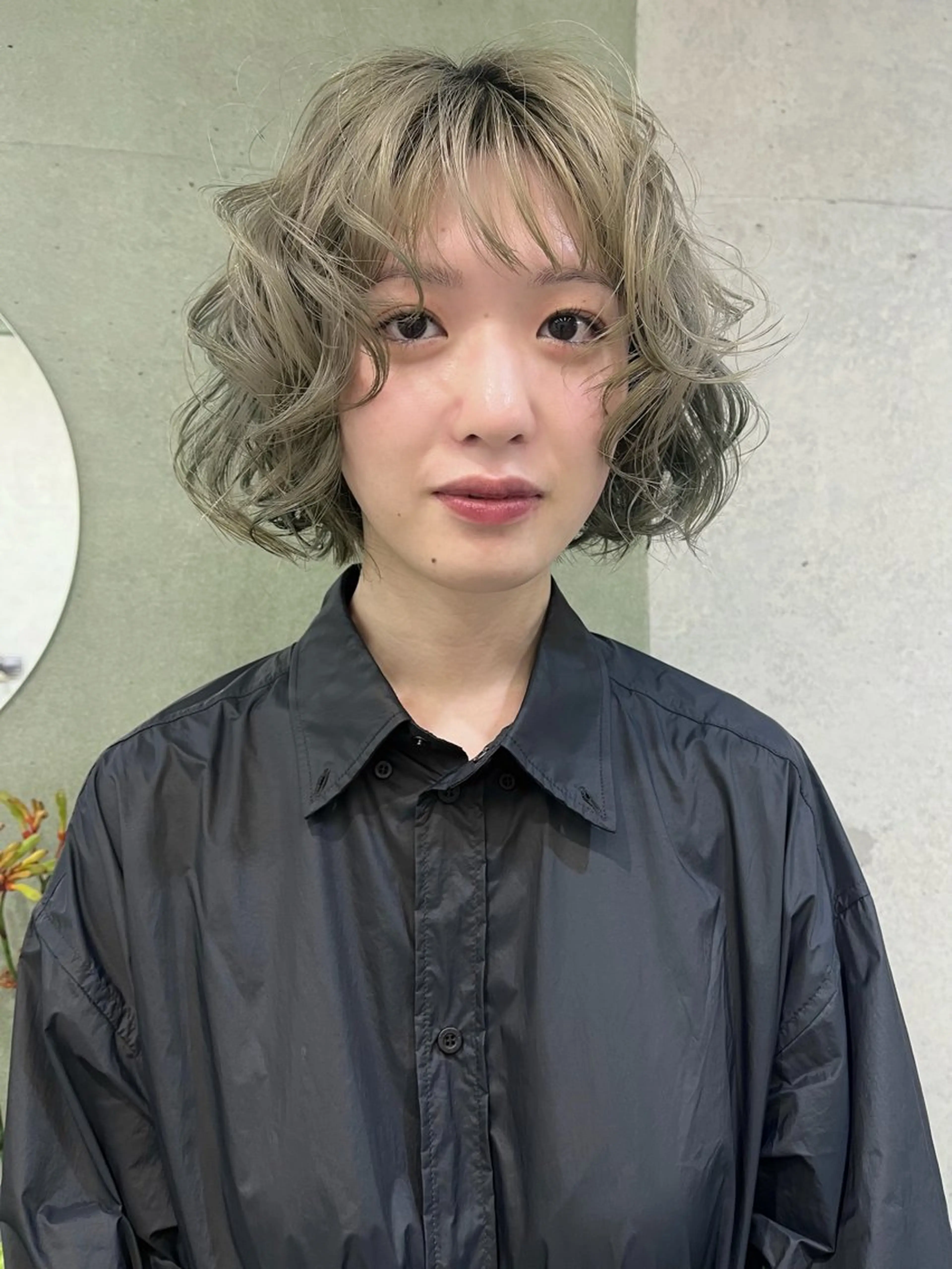 ミディアム カット ヘアカラー トリートメント 田中 里奈のヘアスタイル