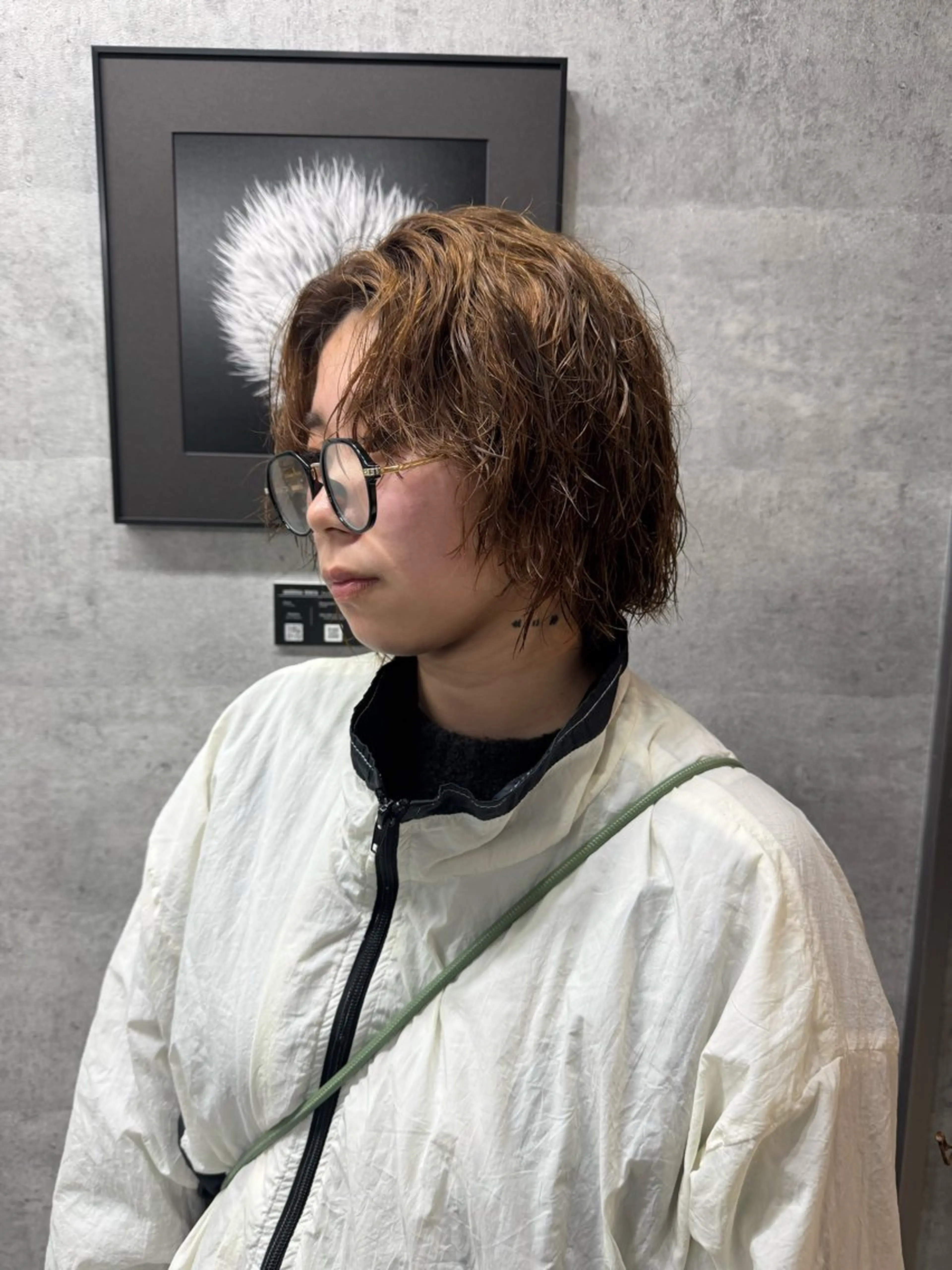 ショート カラー カット パーマ あなたのお悩み改善" You"💚❤️💛のヘアスタイル