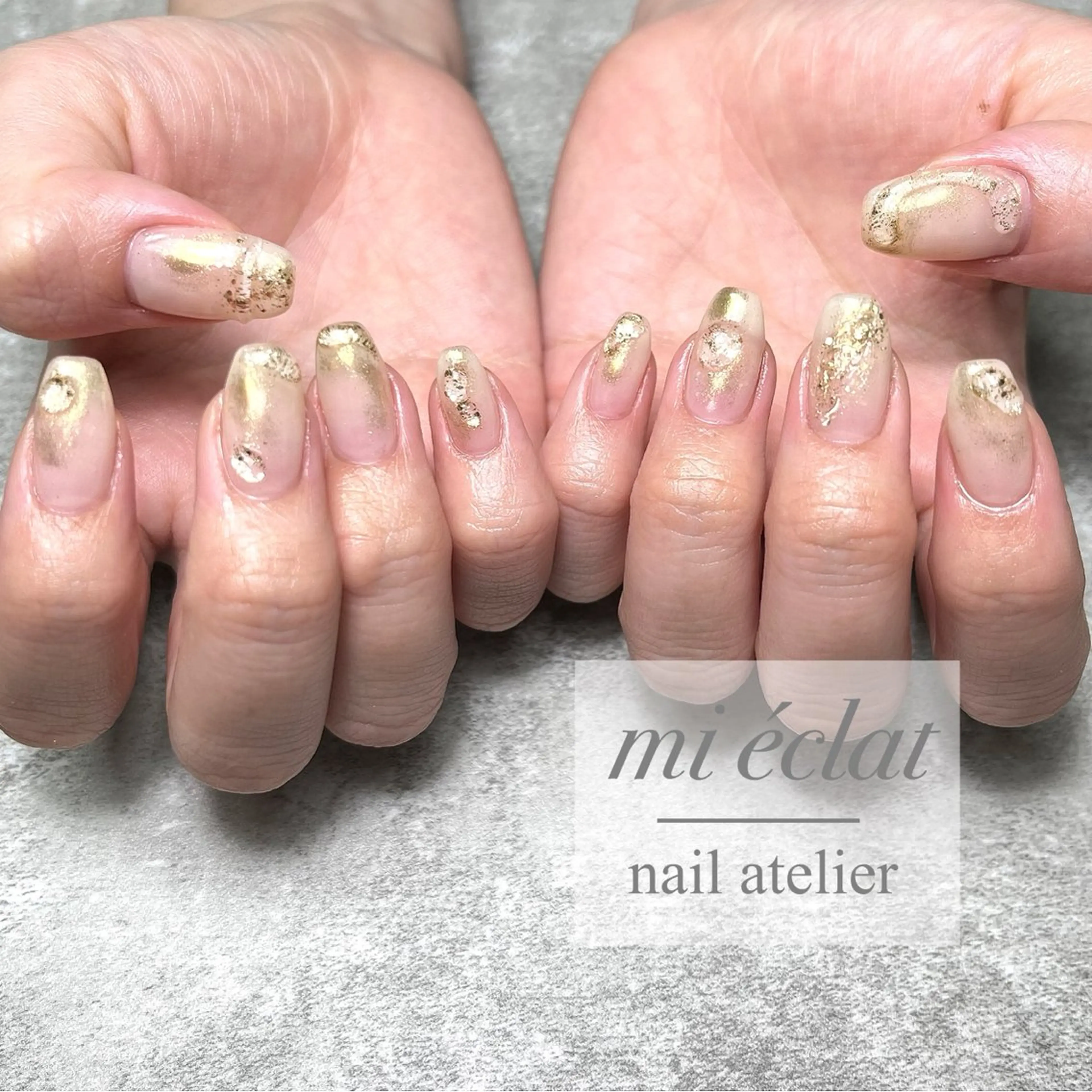 ネイル アートネイル ニュアンスネイル mi éclat ミ　エクラのネイルデザイン