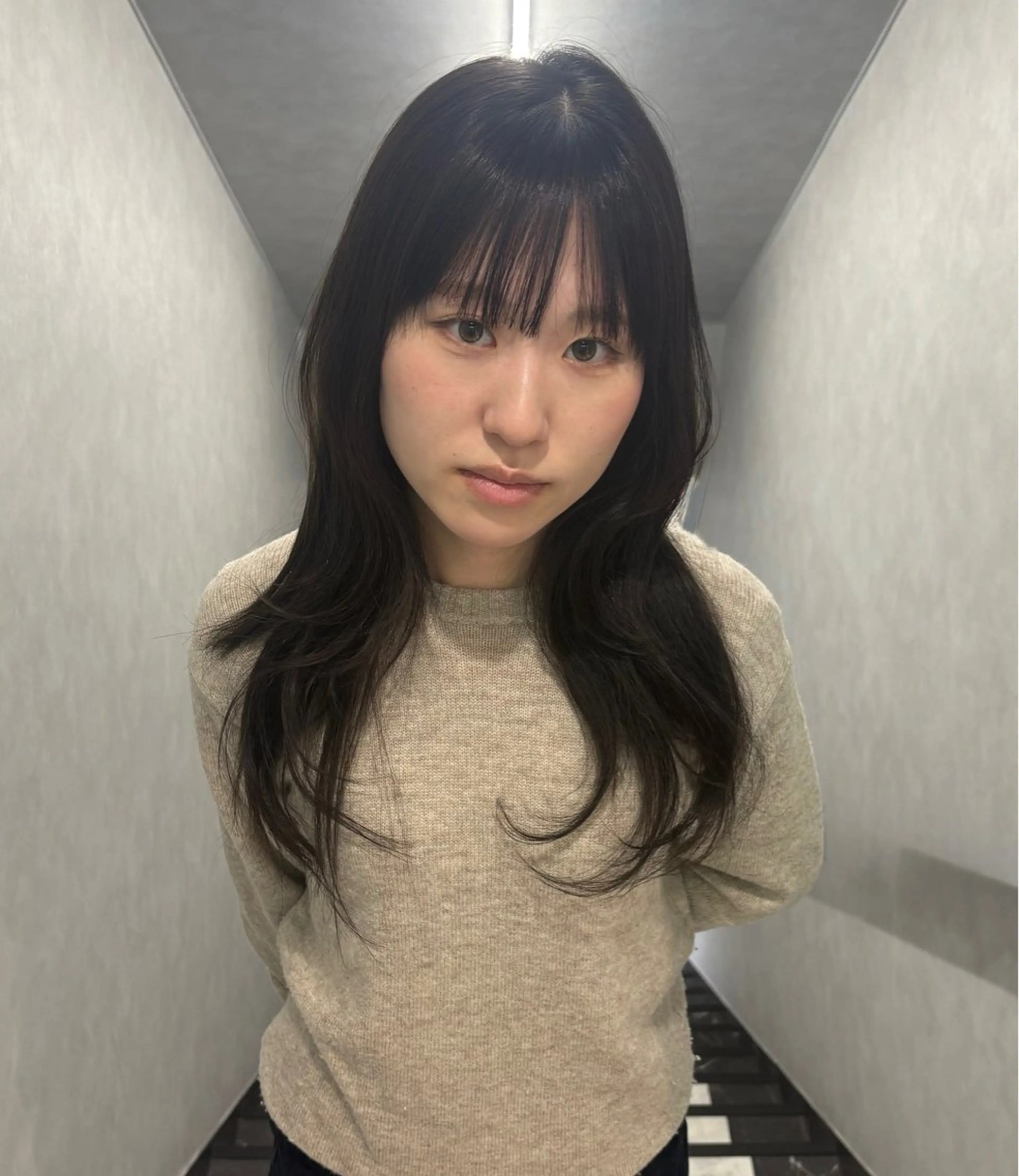 セミロング ヘアカラー ハイトーン/ネイル カナコ🫧のヘアスタイル