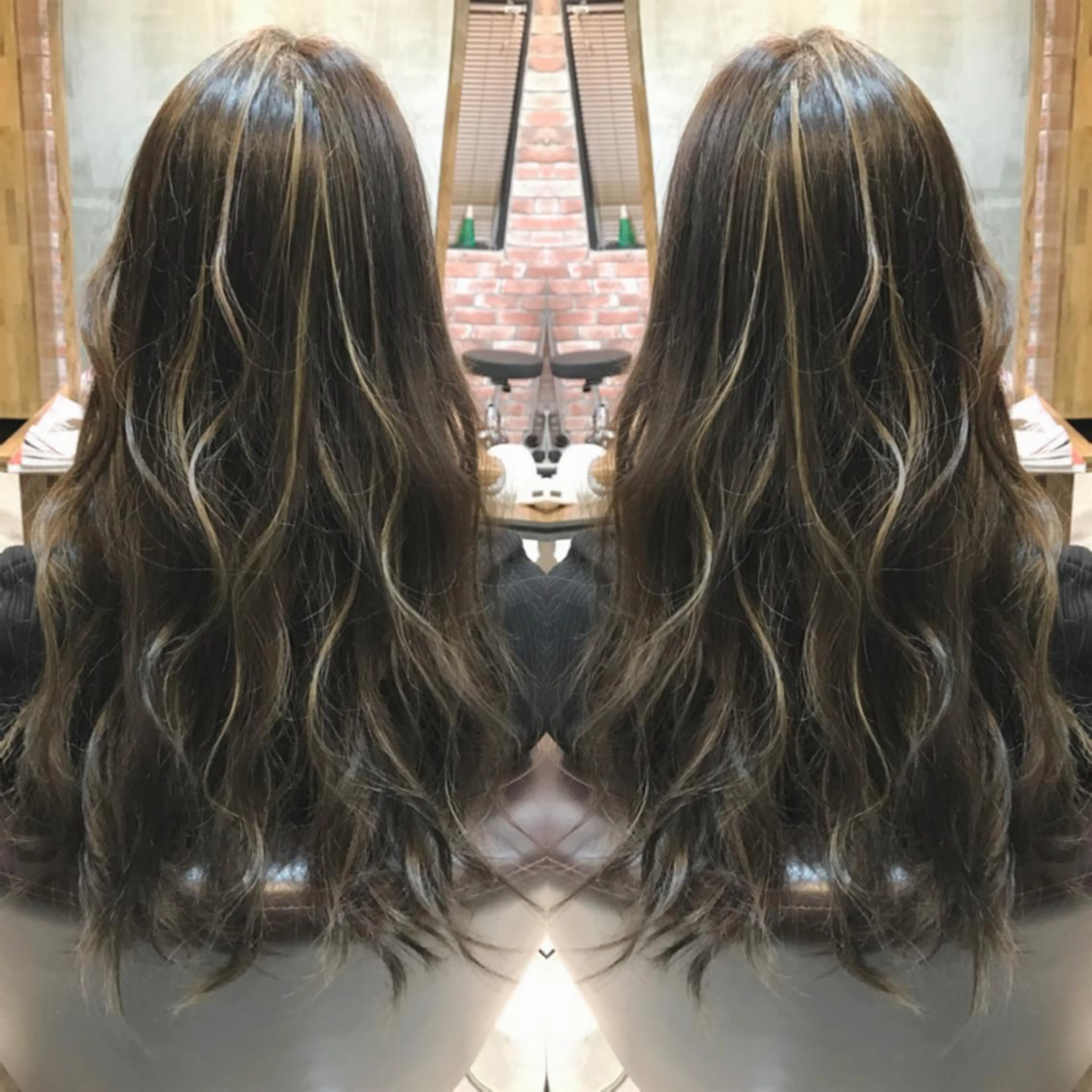 ロング カラー ヘアカラー cecil hair所属・重政 和樹のヘアスタイル