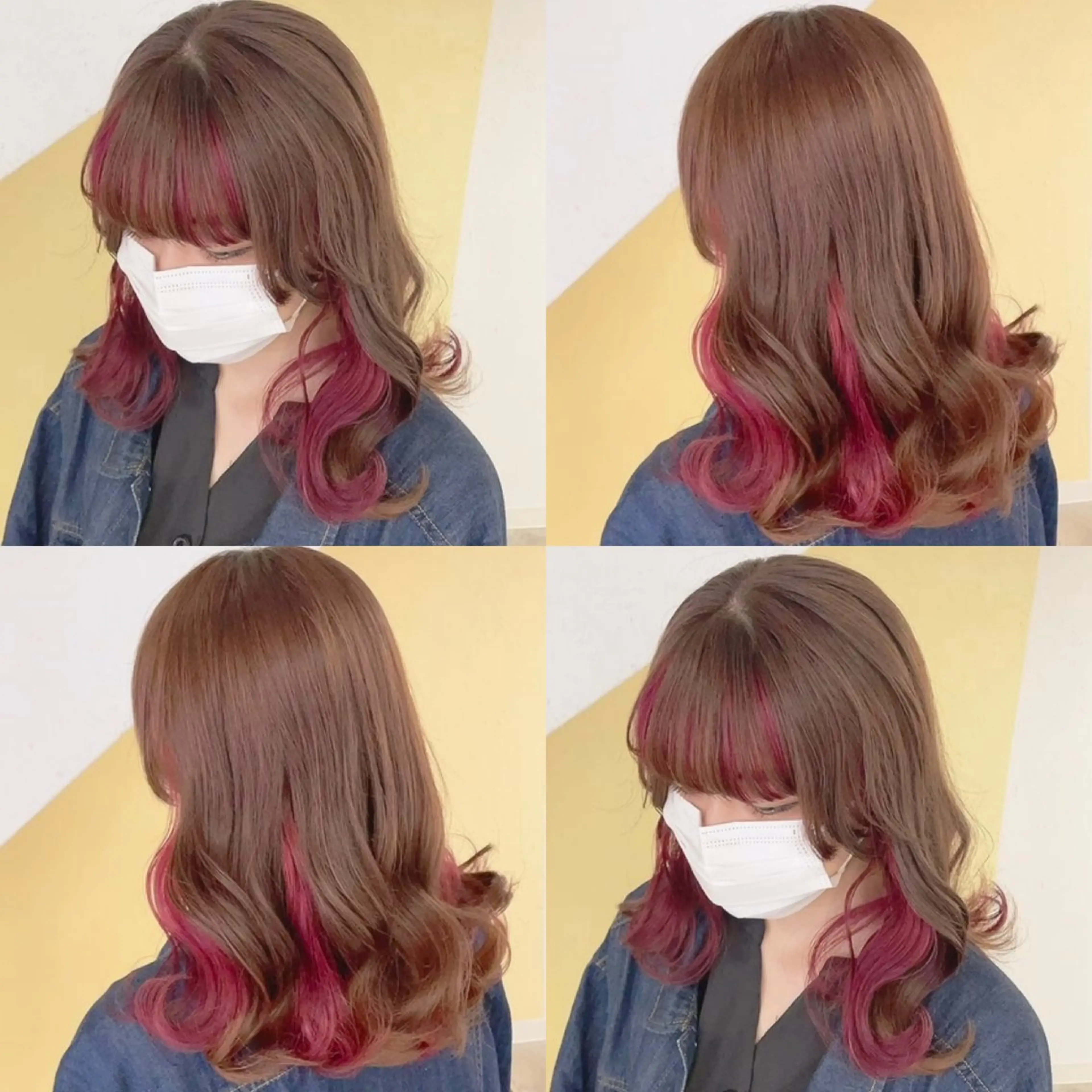 カラー ヘアカラー トリートメント 渋谷:インナーカラー ／🍒エリカ🍒のヘアスタイル