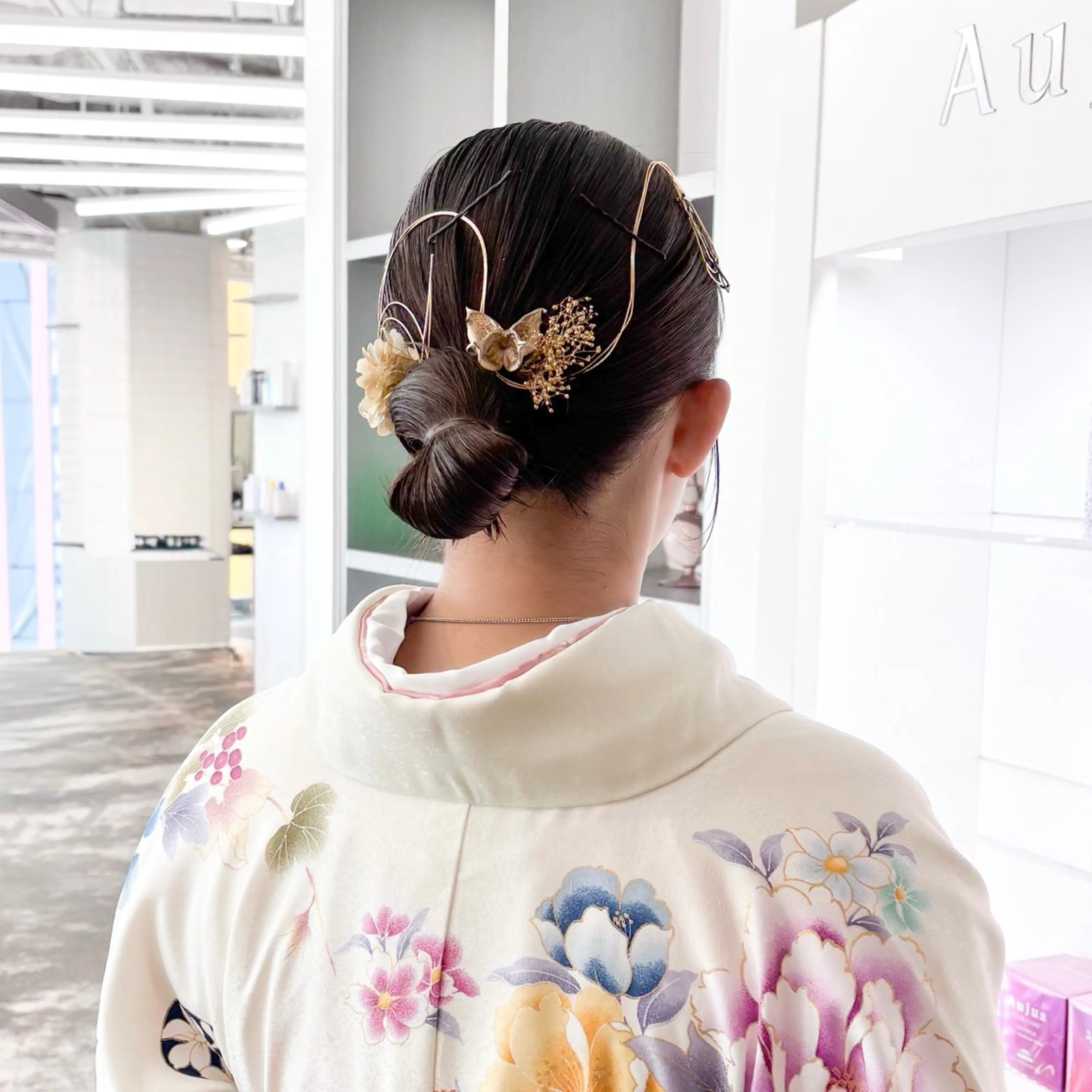 ミディアム カラー ヘアアレンジ 着付け 🎀モテ暖色× エクステ🎀あかりのヘアスタイル